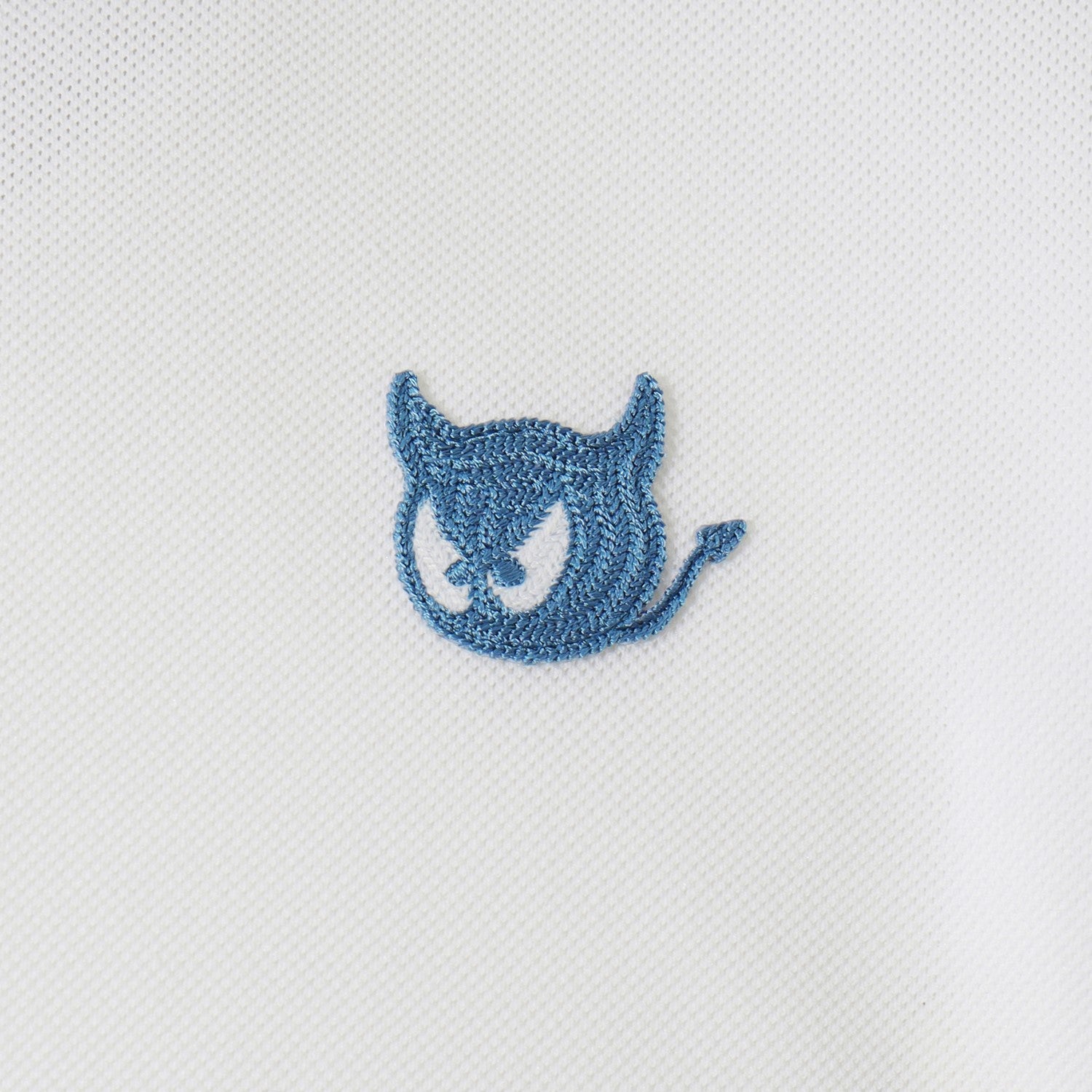 MEN リブカラーポロシャツ アイボリー