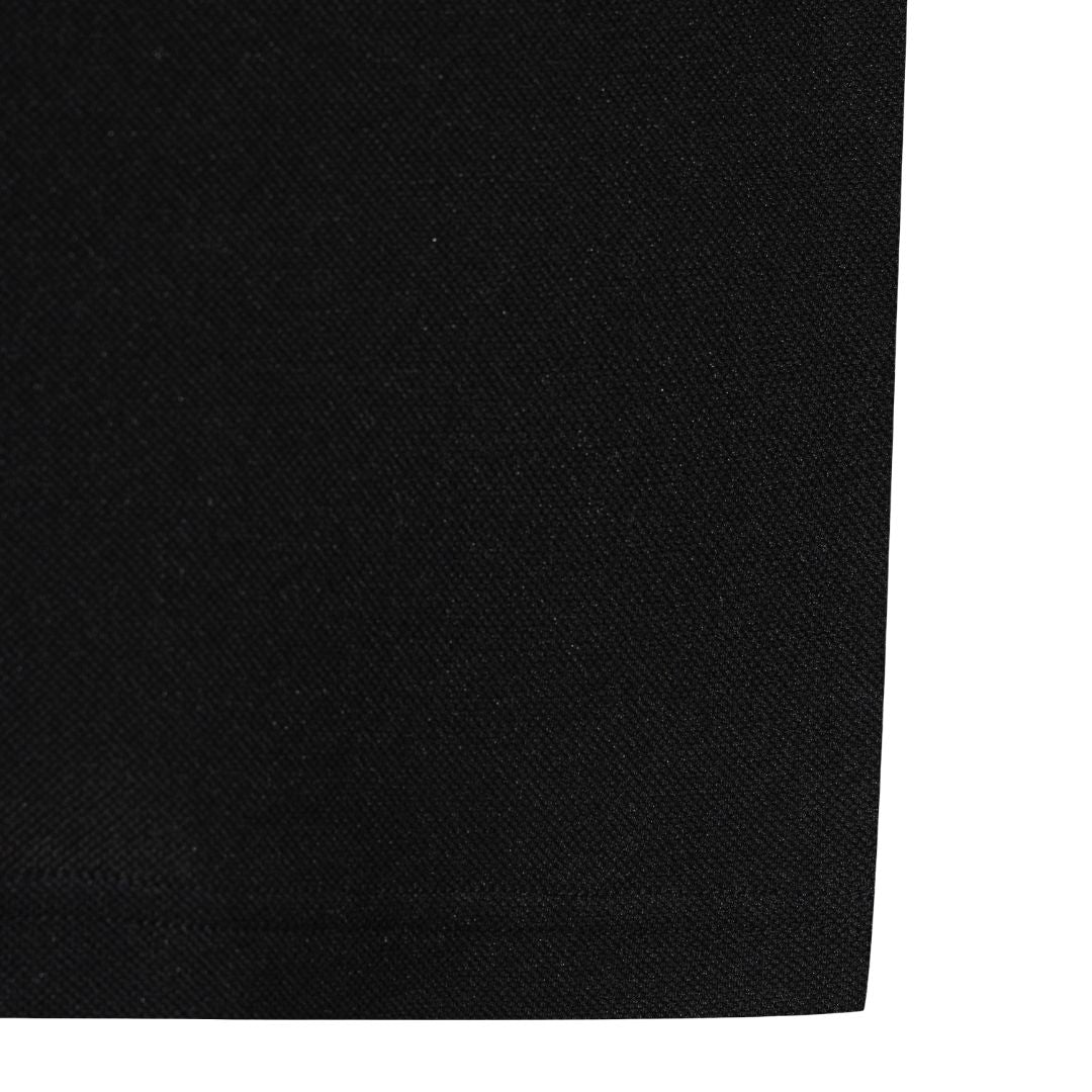 MEN スタンダードフィット ポイントピケポロ ブラック
