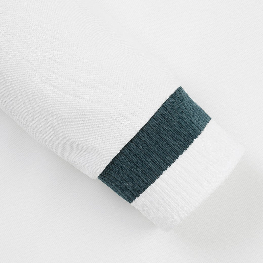 MEN WAACKYピケポロシャツ アイボリー