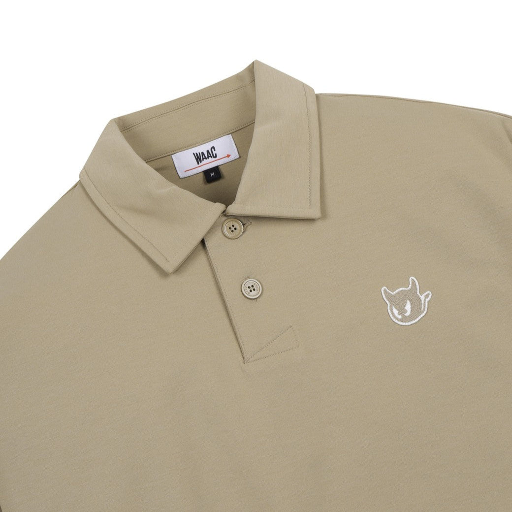 【WEB限定】MEN WAACKYスウェットポロシャツ ベージュ