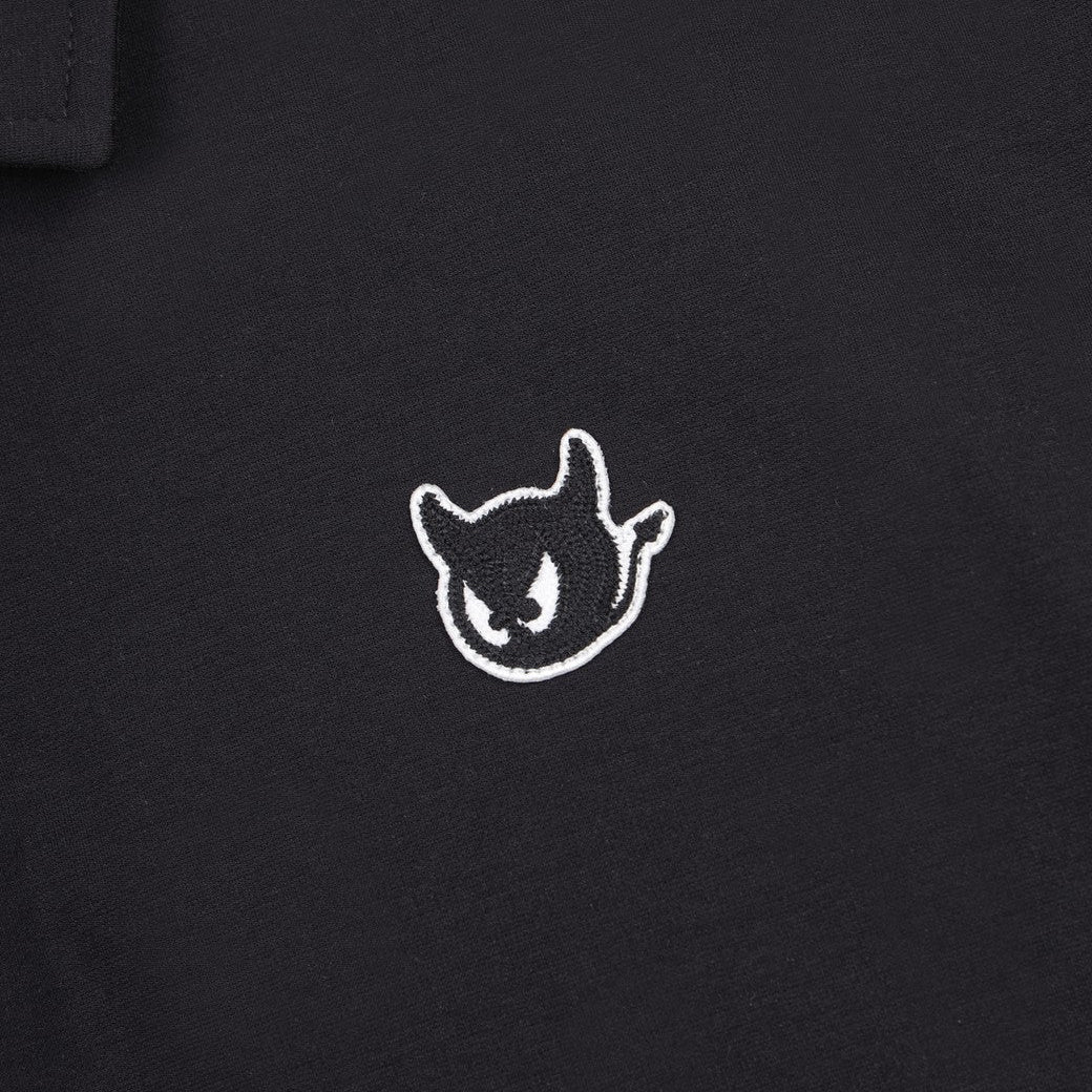 【25SS 新作|WEB限定】MEN WAACKYスウェットポロシャツ ブラック