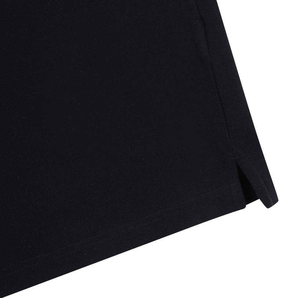 MEN カラーブロックスウェットポロシャツ ネイビー