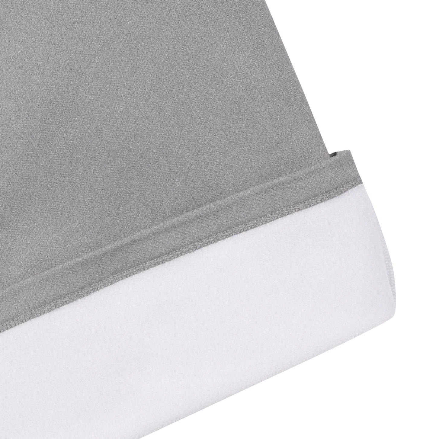 MEN 二重袖タートルネックトップス グレー