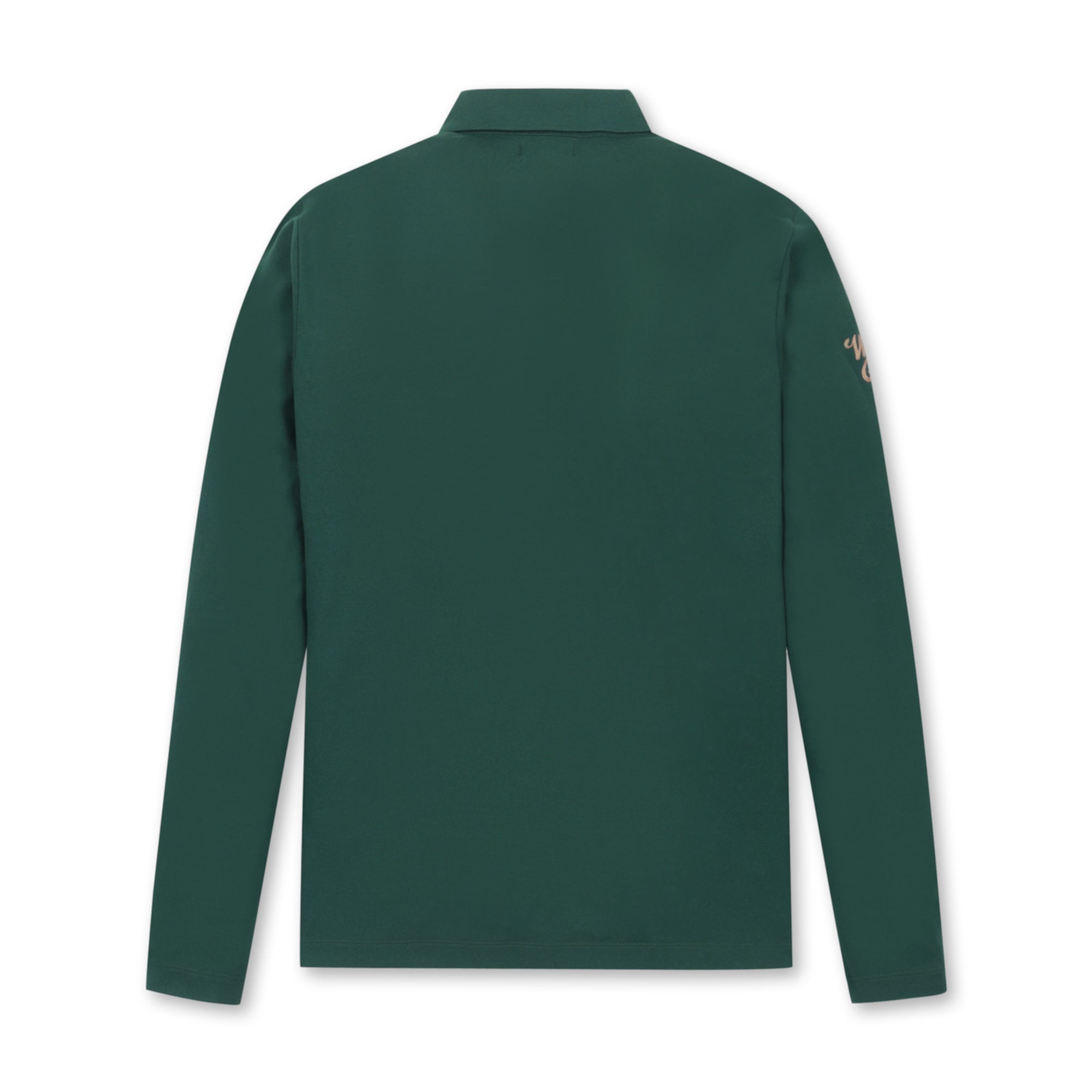 MENS ベーシック長袖ポロシャツ グリーン/072344010