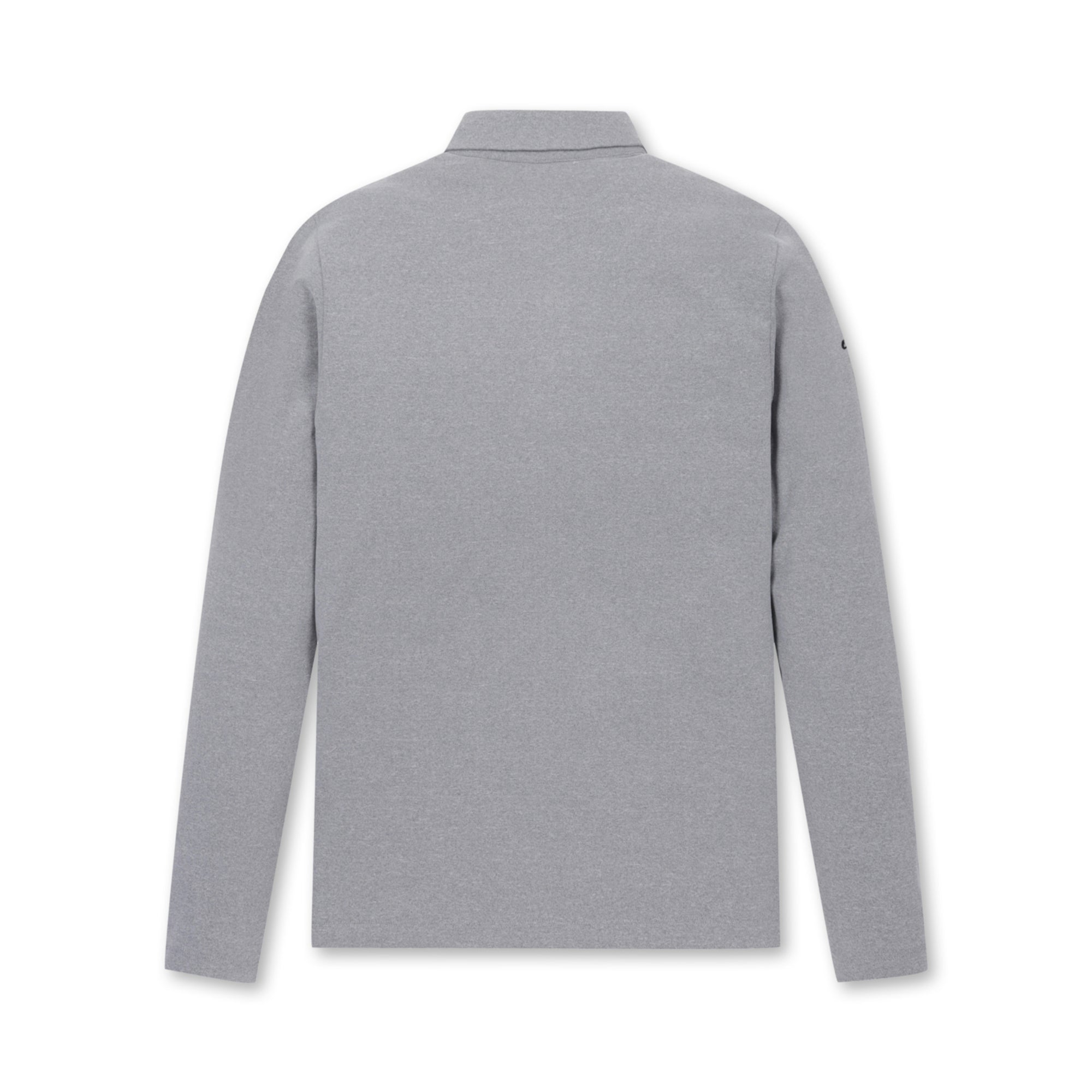 MENS ベーシック長袖ポロシャツ グレー/072344010