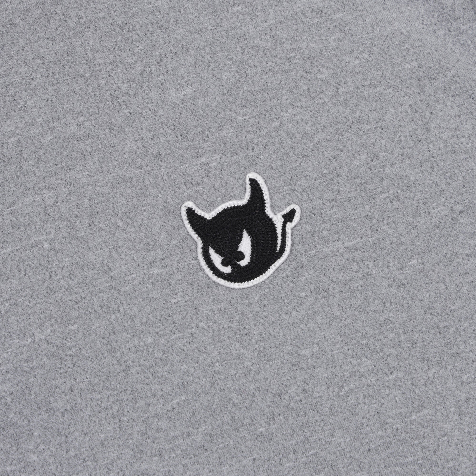 MENS ベーシック長袖ポロシャツ グレー/072344010