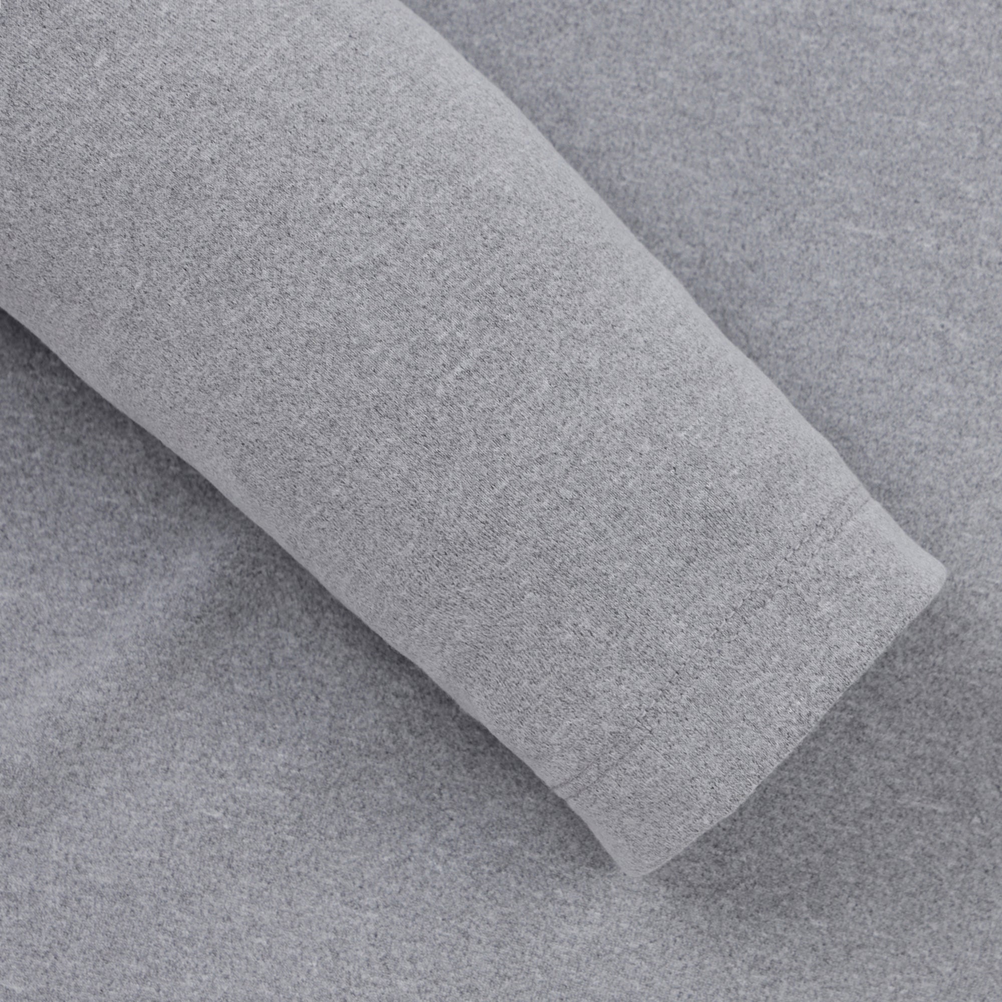 MENS ベーシック長袖ポロシャツ グレー/072344010