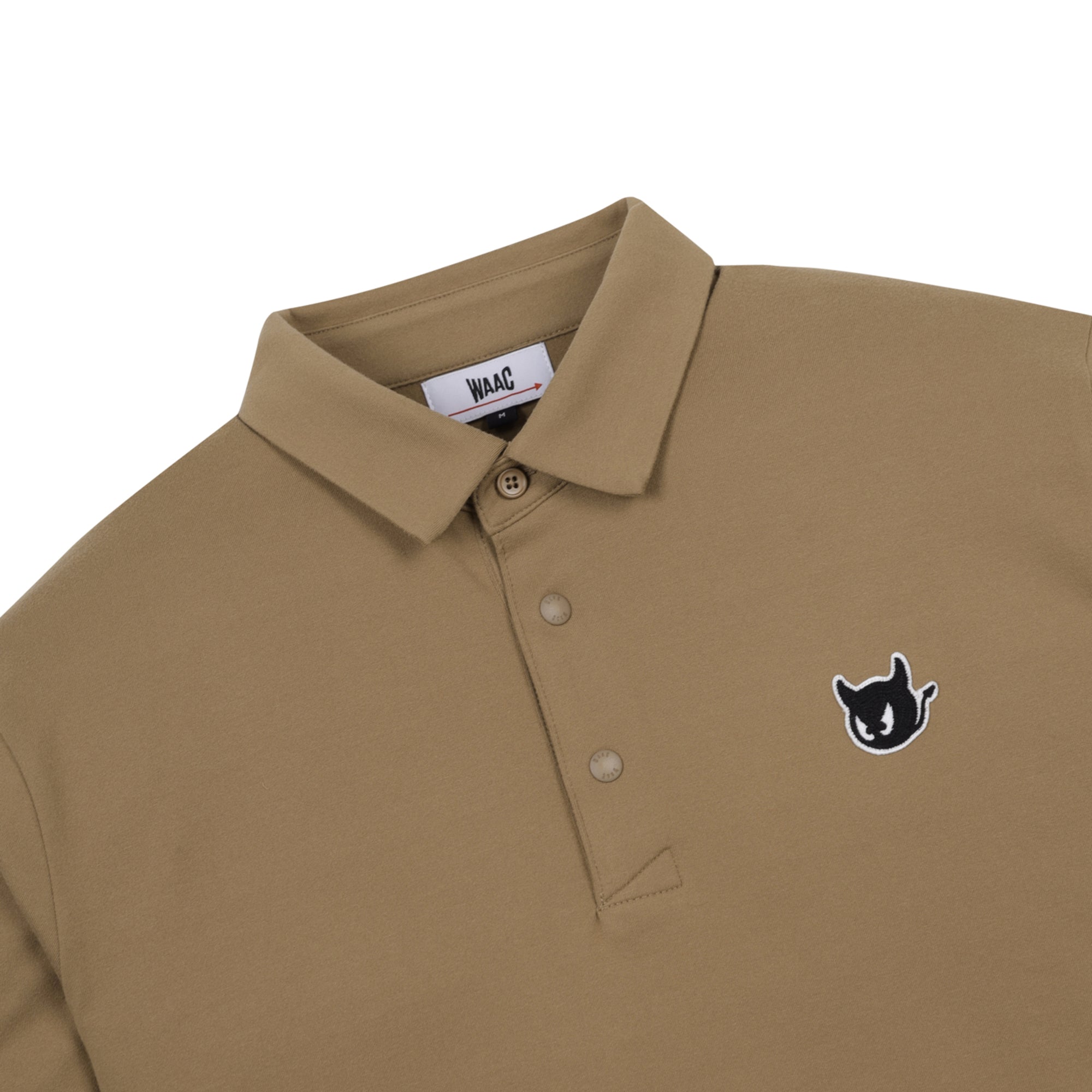 MENS ベーシック長袖ポロシャツ ベージュ/072344010