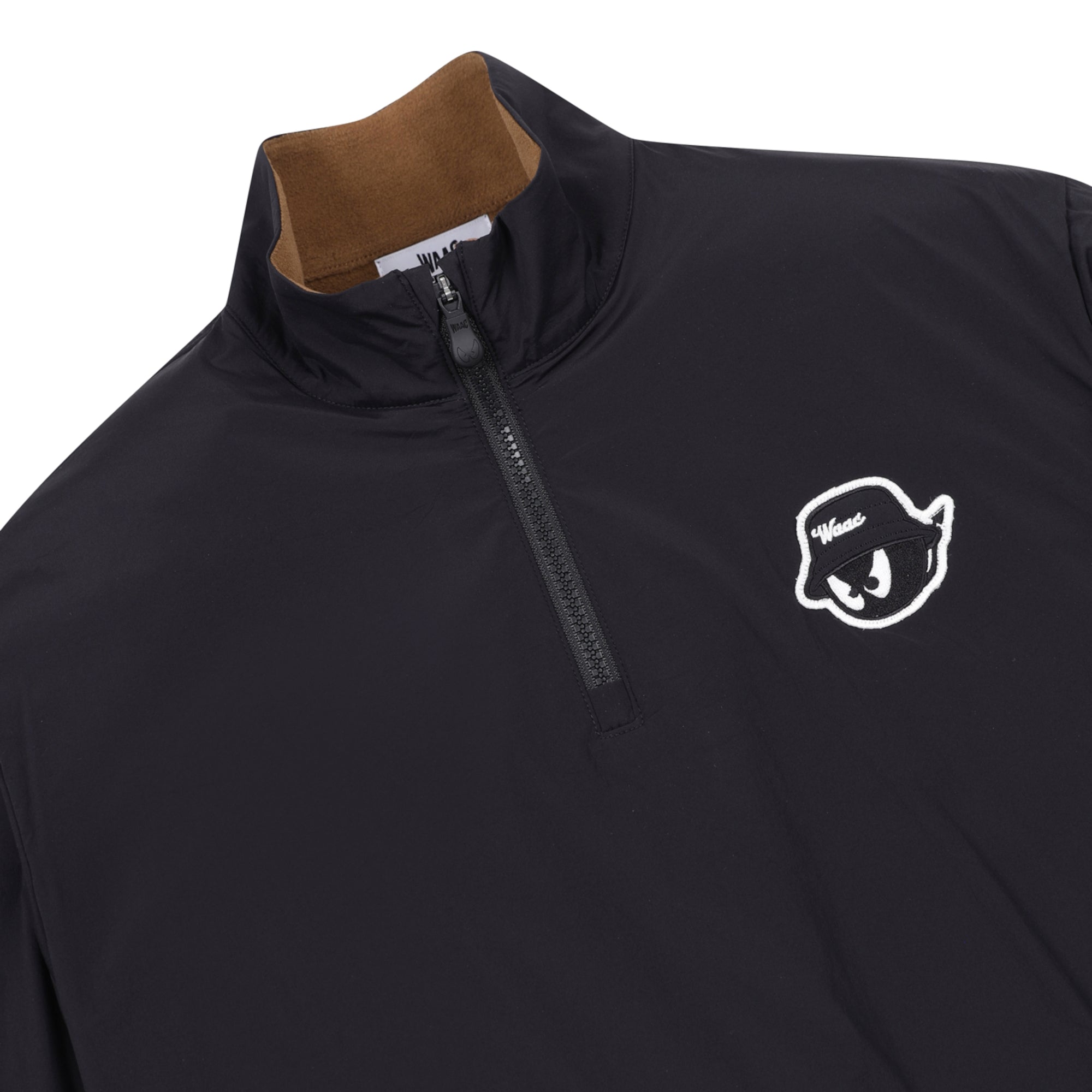 MENS WAACKYハーフジッププルオーバー ブラック/072344021