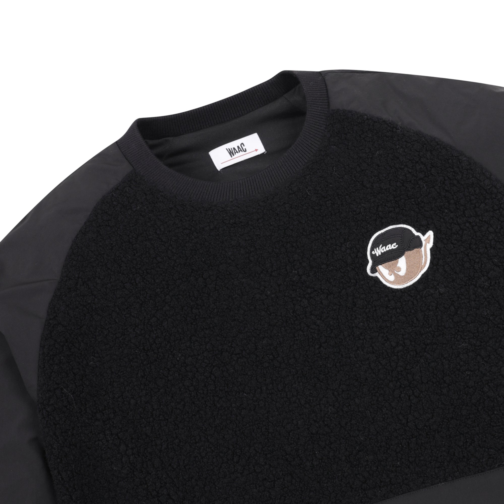 MENS ハイブリッドプルオーバー ブラック/072344022