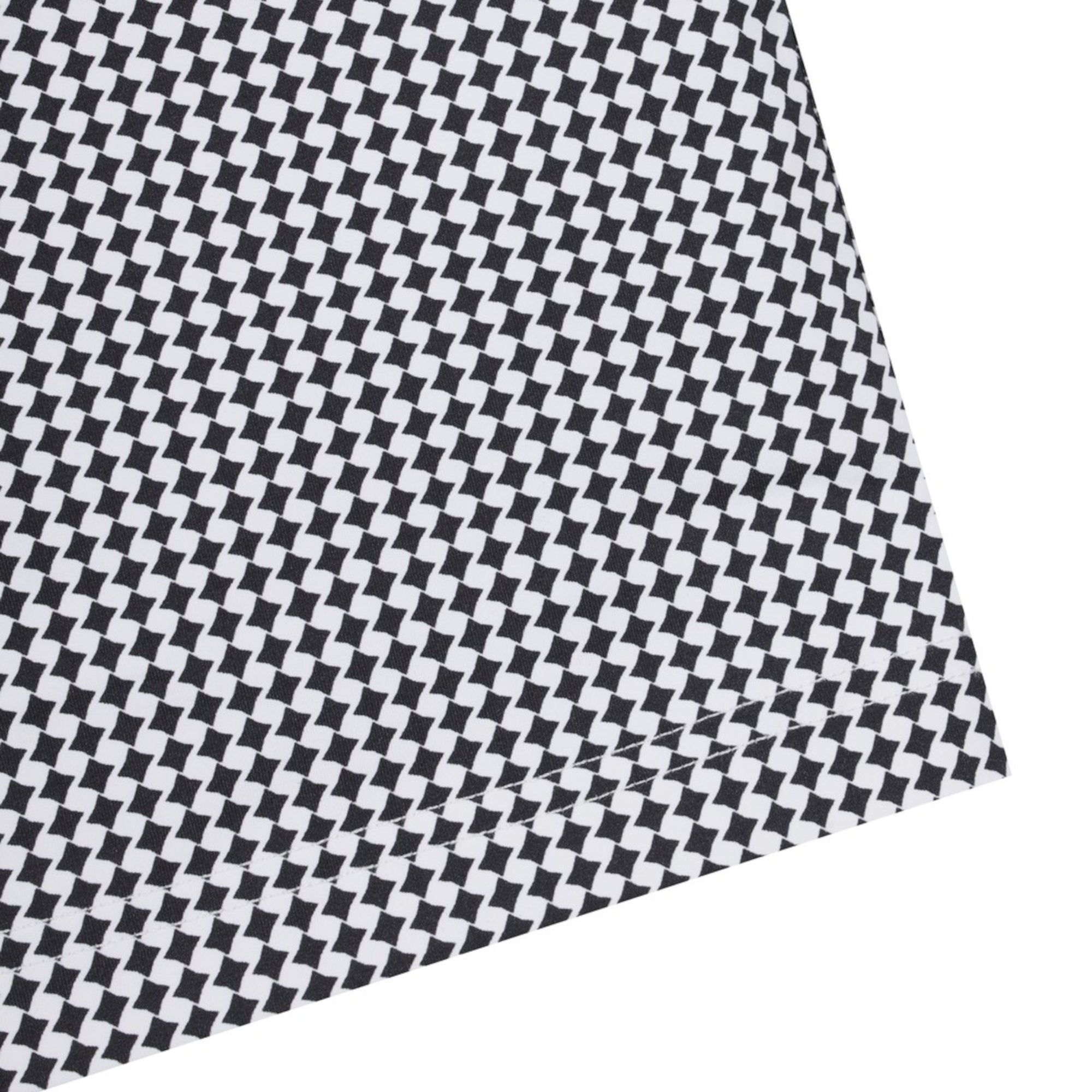 MENS アーガイルパターン半袖ポロシャツ ブラック/072344000