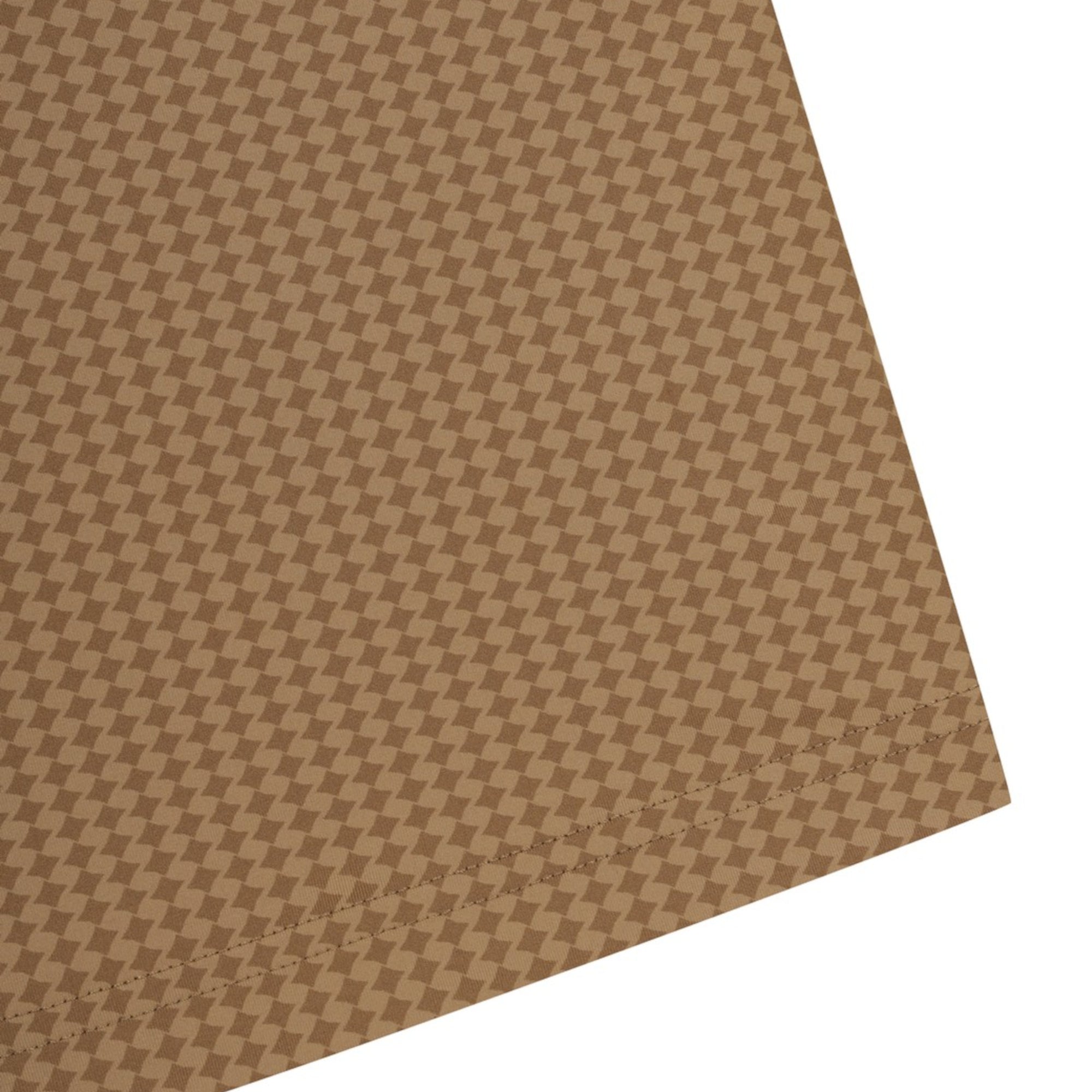 MENS アーガイルパターン半袖ポロシャツ ブラウン/072344000