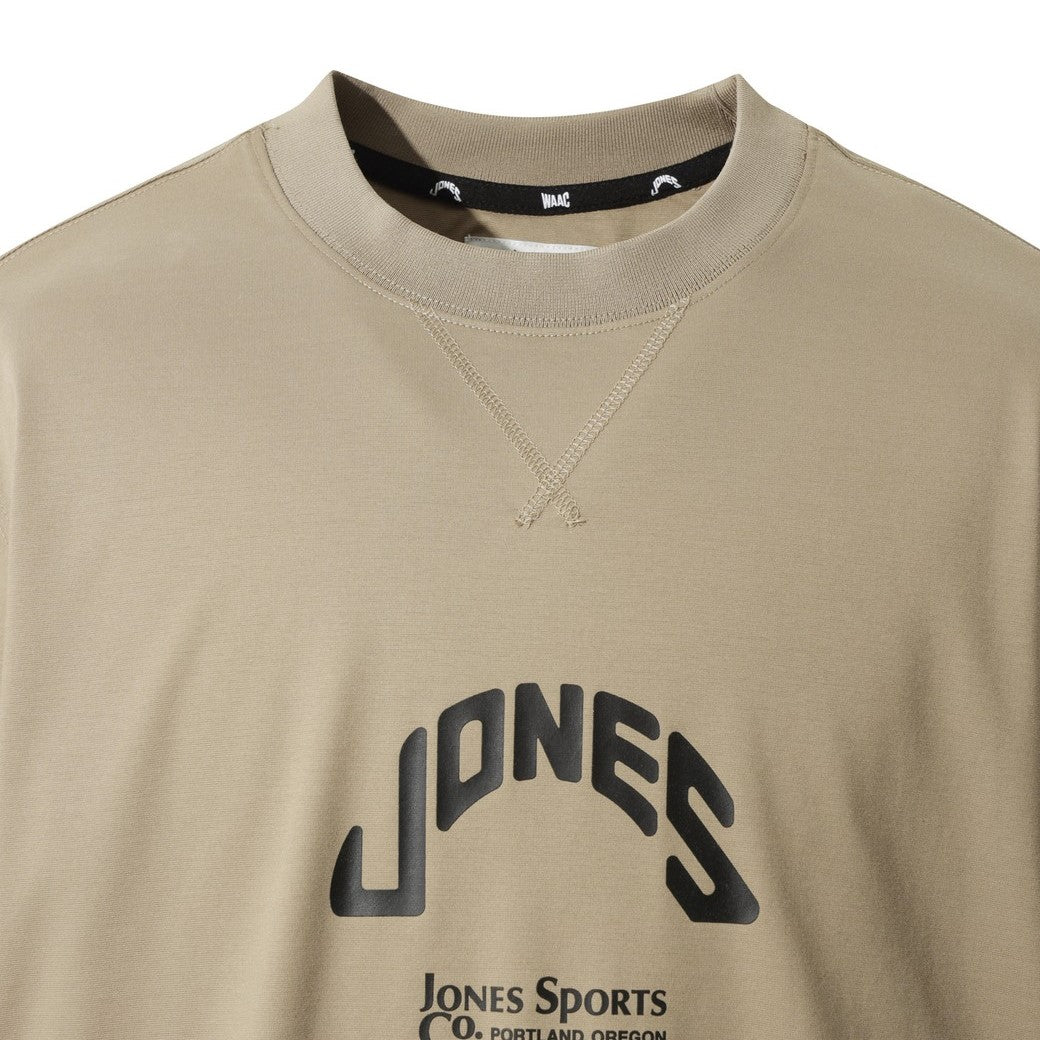 【WAAC X JONES】MEN ロゴクルーネックTシャツ ベージュ