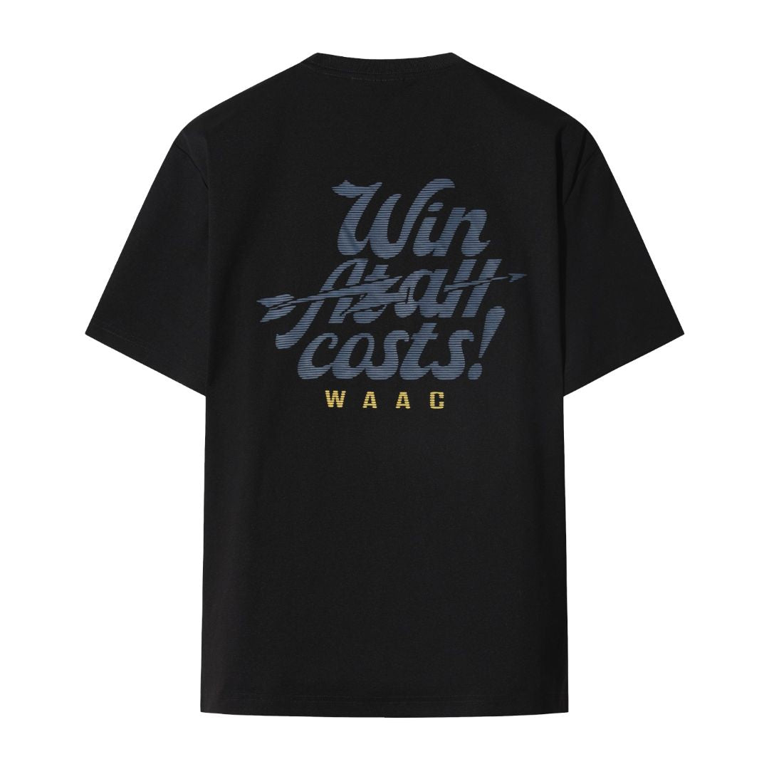 UNISEX シーズングラフィックロゴ クルーネックTシャツ ブラック