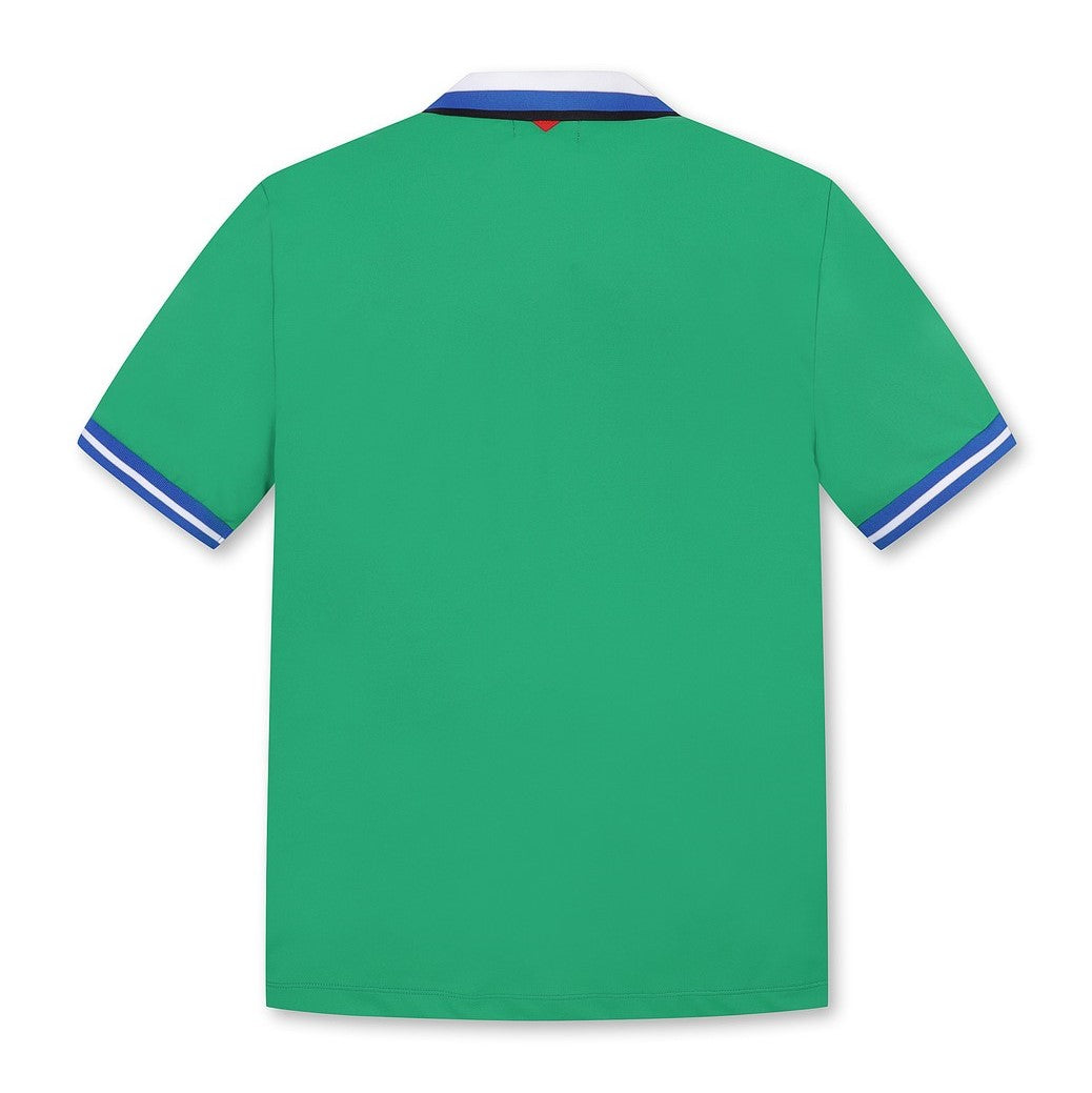 【伸縮性◎】MENS 半袖ポロTシャツ グリーン/072332013