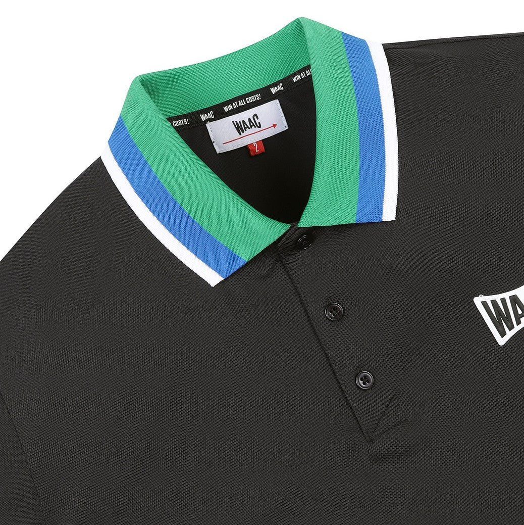 【伸縮性◎】MENS 半袖ポロTシャツ ブラック/072332013