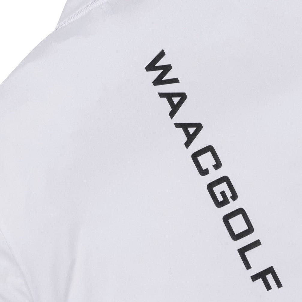 MEN UV WAAC GOLFロゴポロシャツ ホワイト