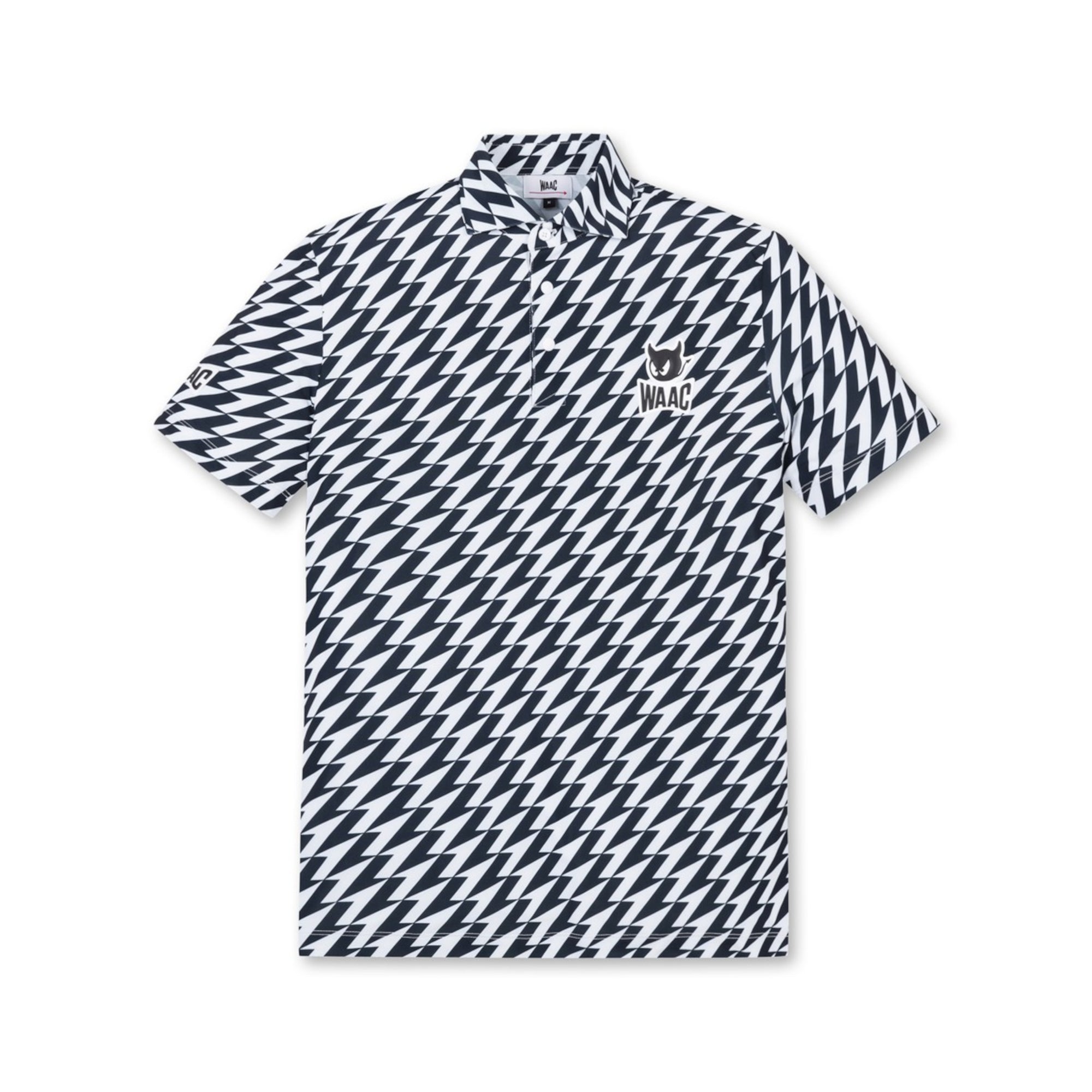 24SS / 一部店舗限定】MENS PLAYERS EDITION 幾何柄ポロ ブラック 
