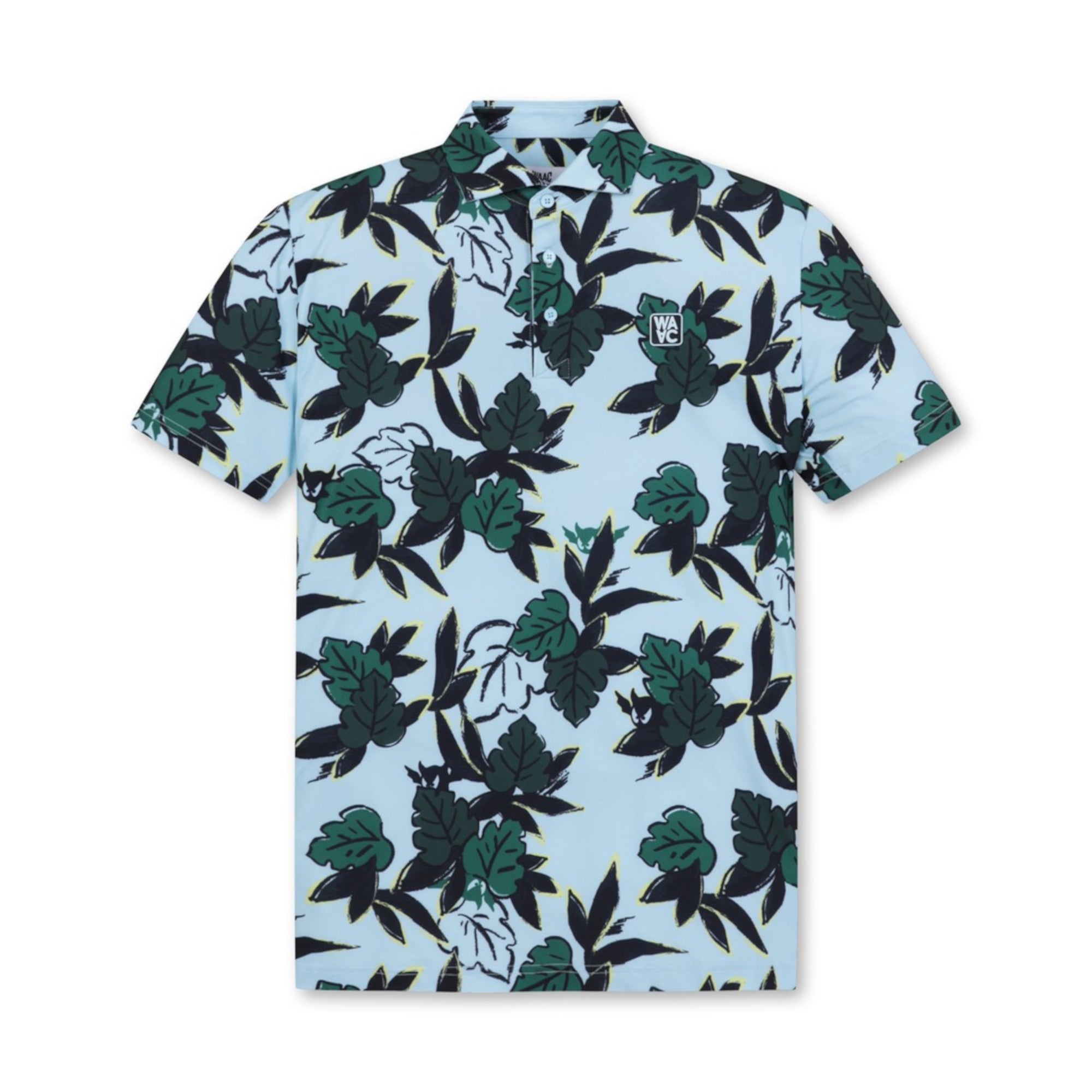 MENS GREEN GRASS 半袖ポロシャツ ライトブルー/072342025
