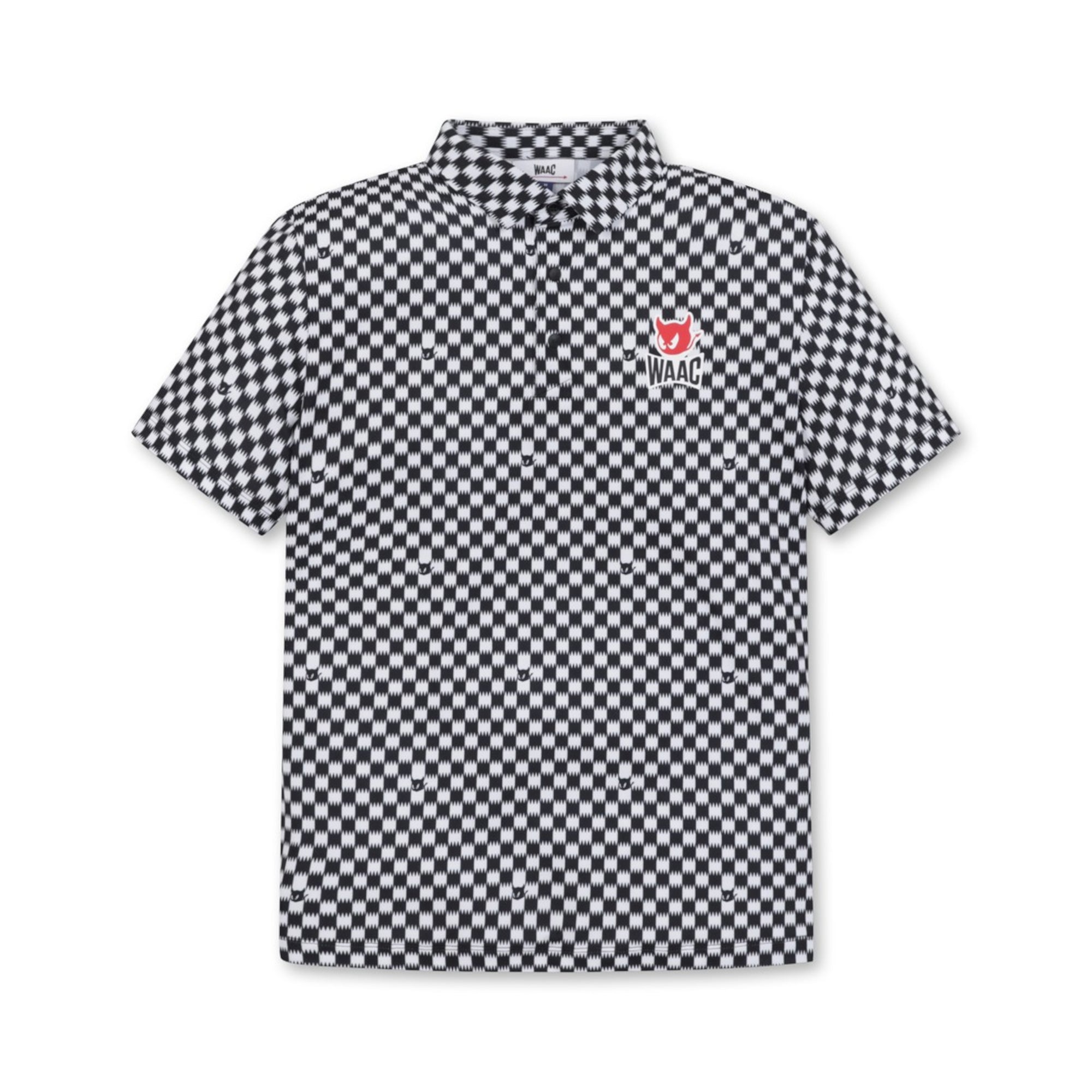 24AW 新作】MENS ZIGZAG WAACKYポロ ブラック/072342037