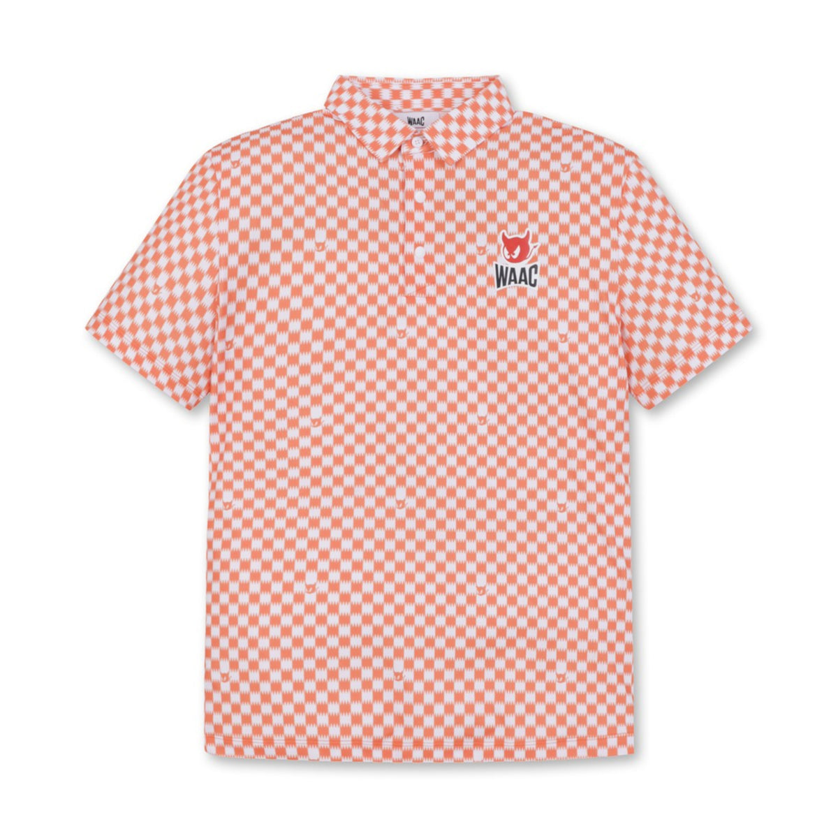 MENS ZIGZAG WAACKYポロ オレンジ/072342037