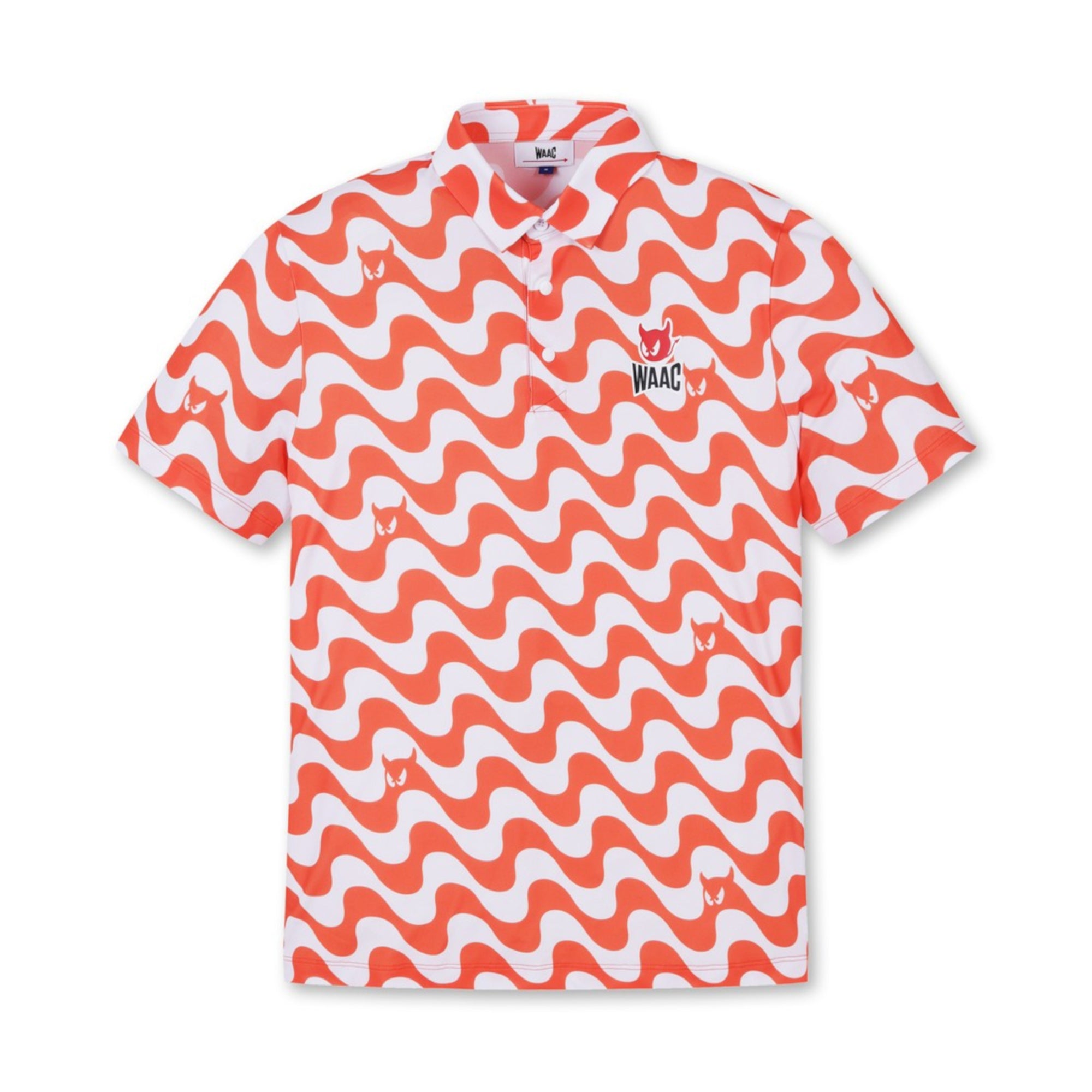 MENS WAVE WAACKYポロ サンセットオレンジ/072342039