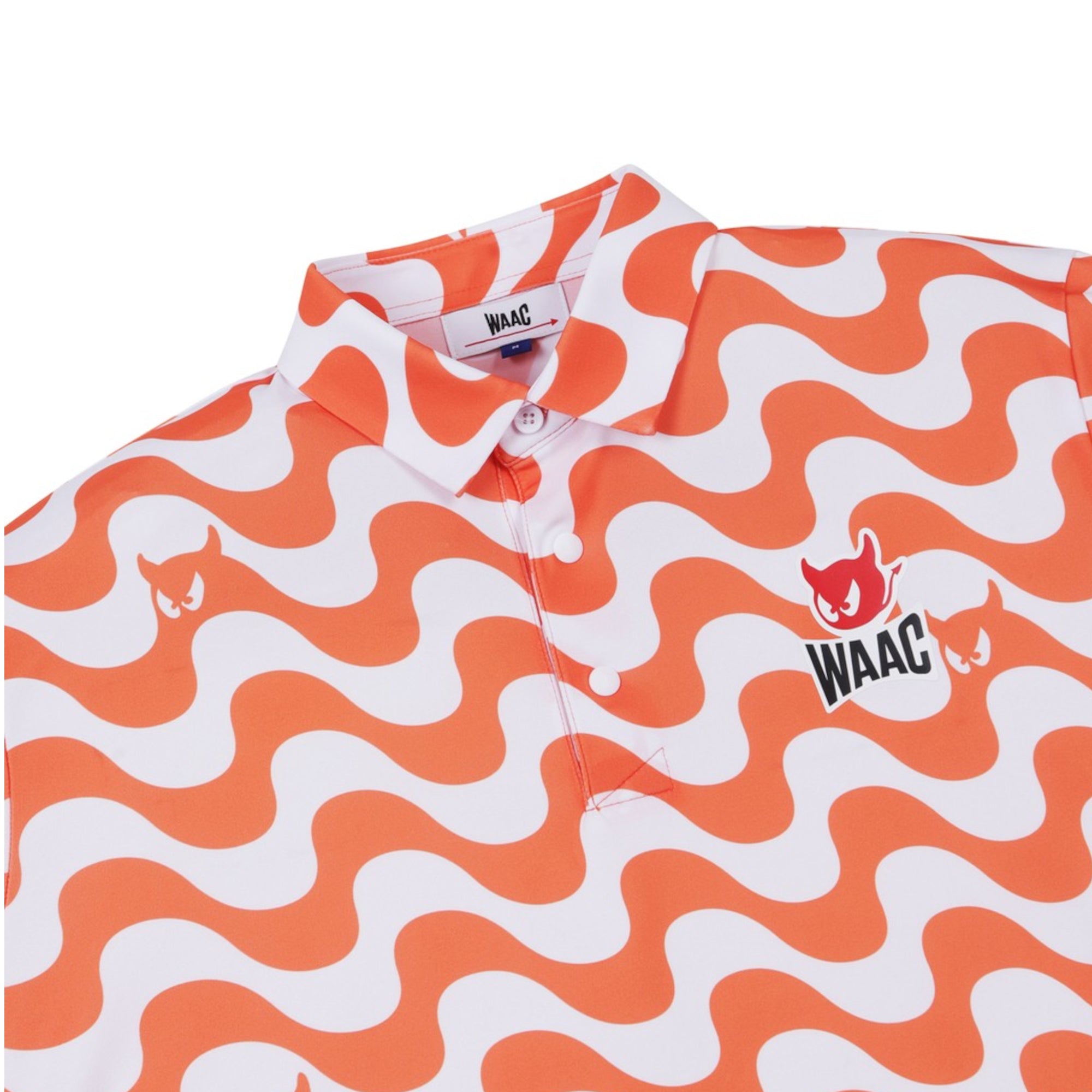 MENS WAVE WAACKYポロ サンセットオレンジ/072342039