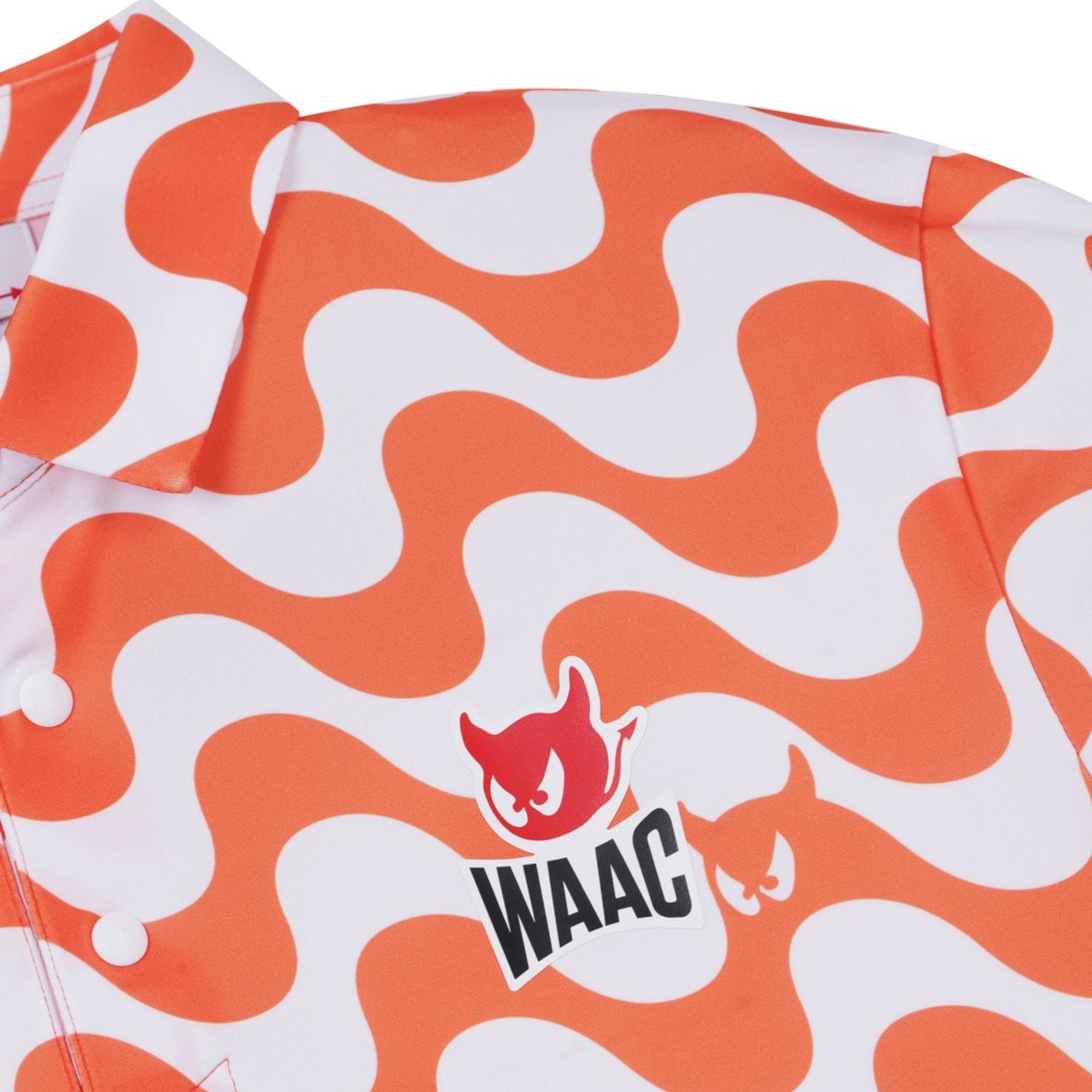 MENS WAVE WAACKYポロ サンセットオレンジ/072342039