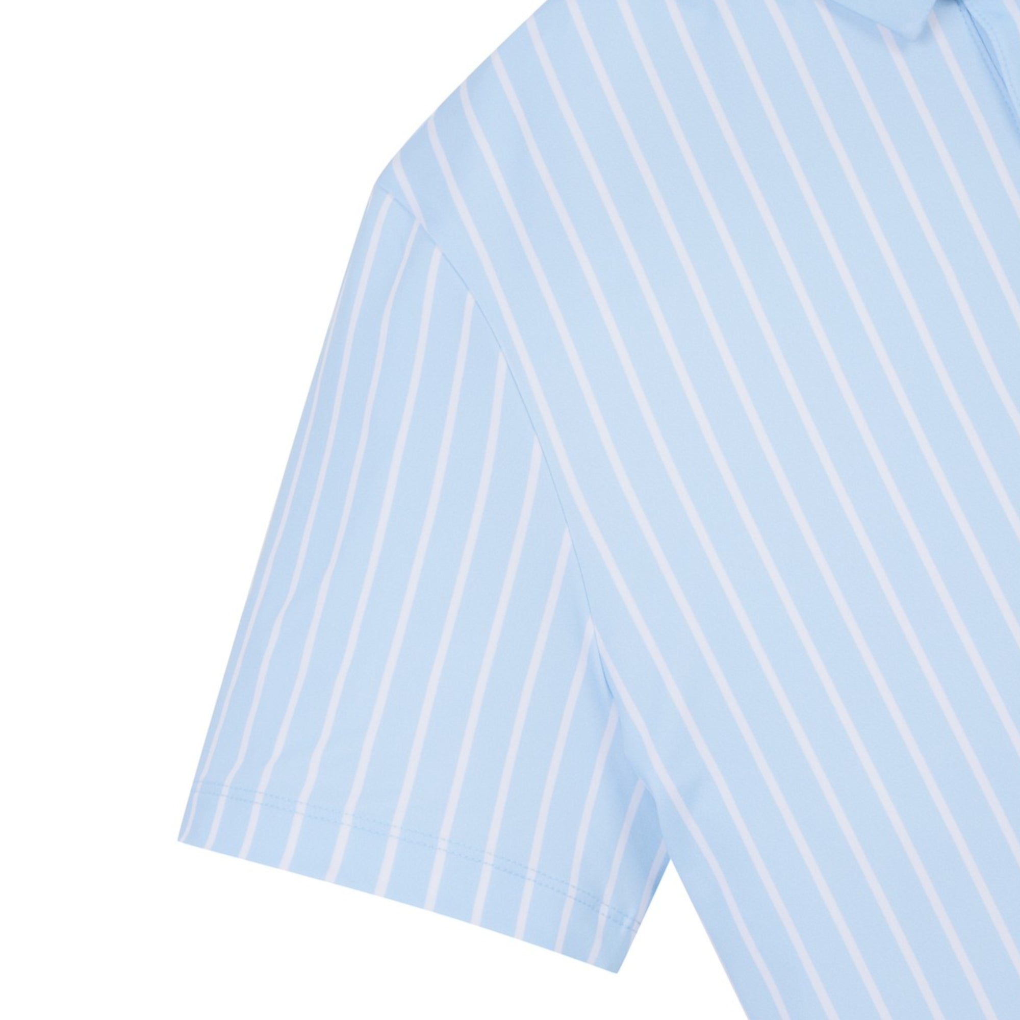 MENS マルチストライプポロ ライトブルー/072342041