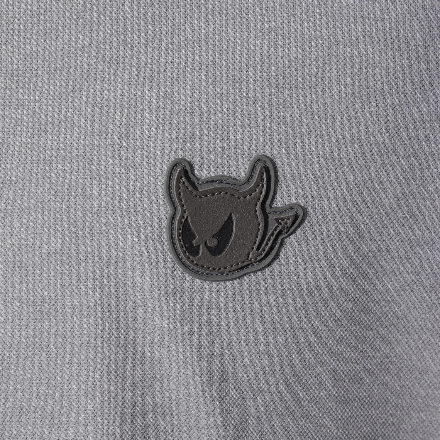 MEN カラーポイントポロシャツ グレー