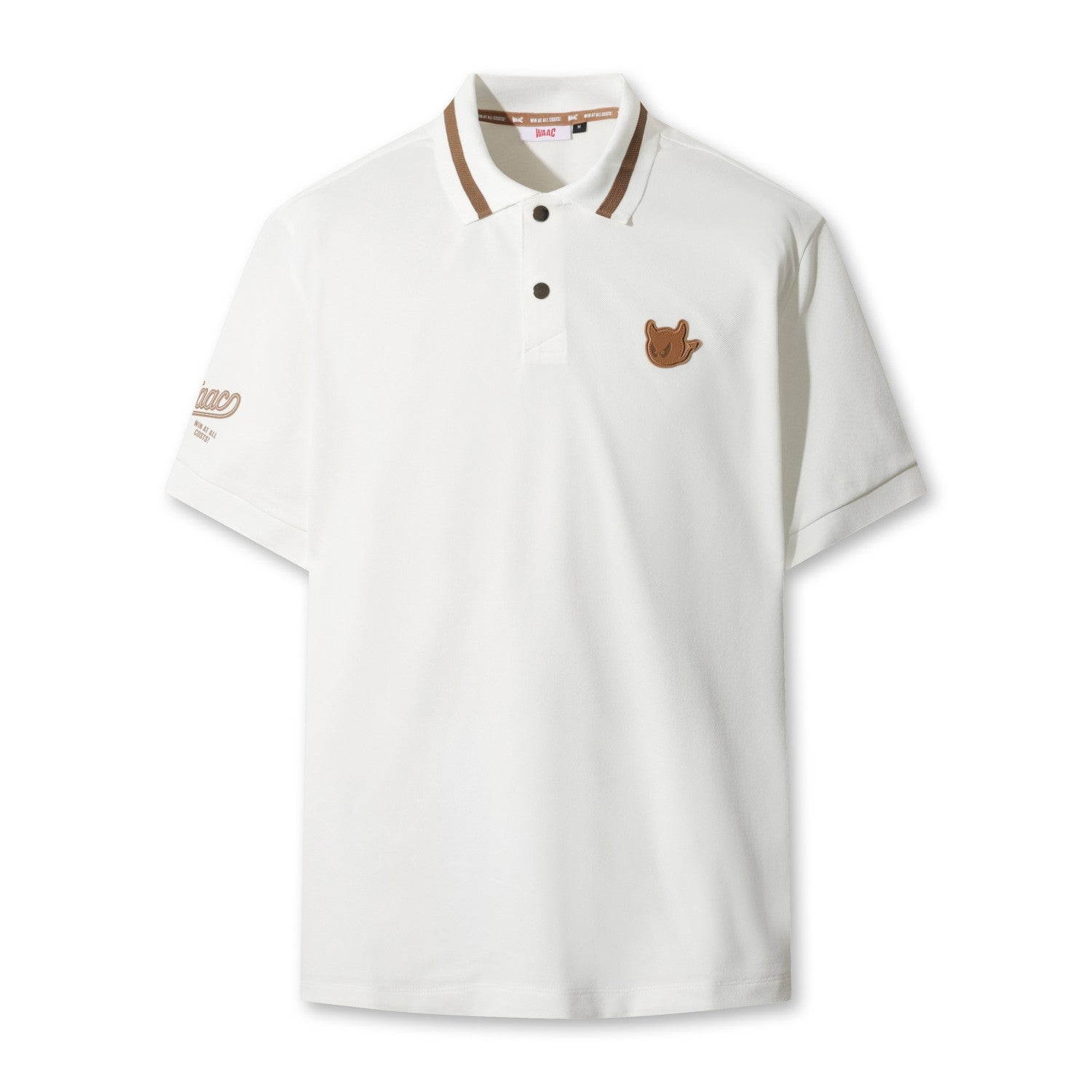 MEN カラーポイントポロシャツ ホワイト