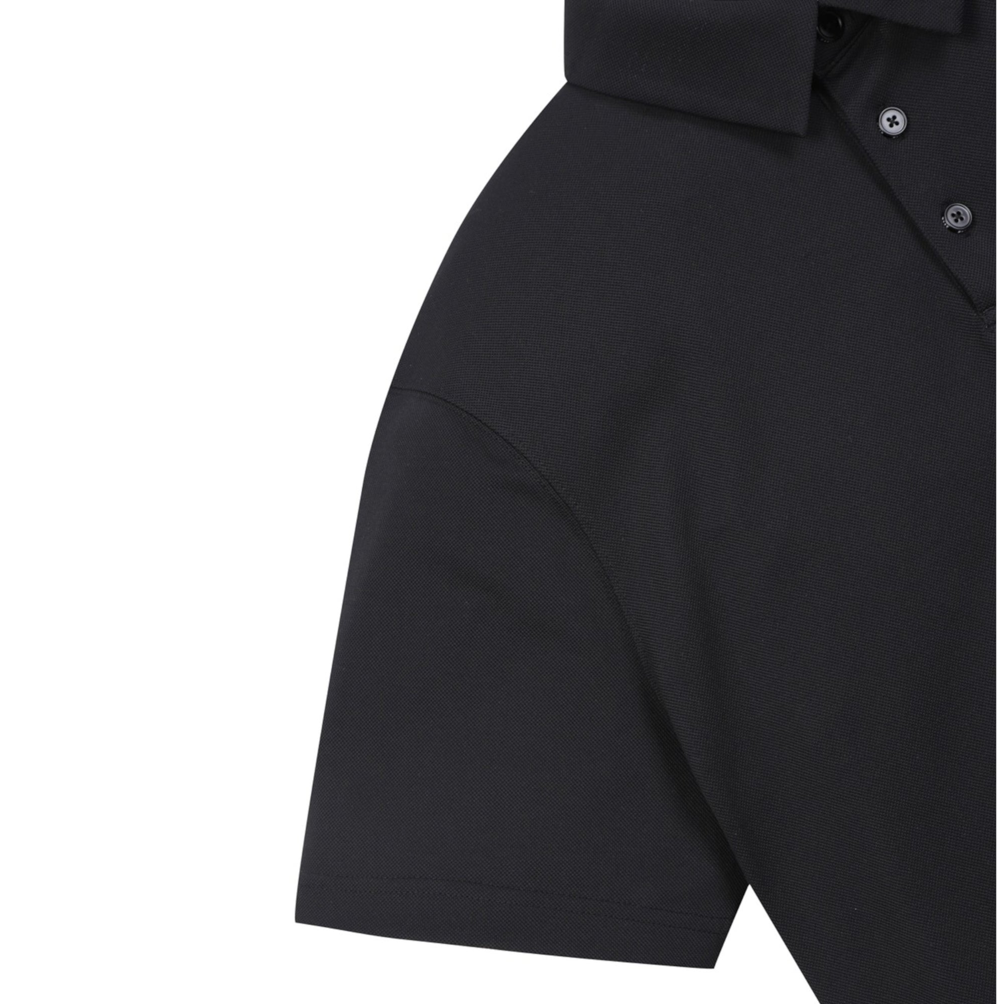 MENS WTOルーズフィットポロシャツ ブラック/072342014