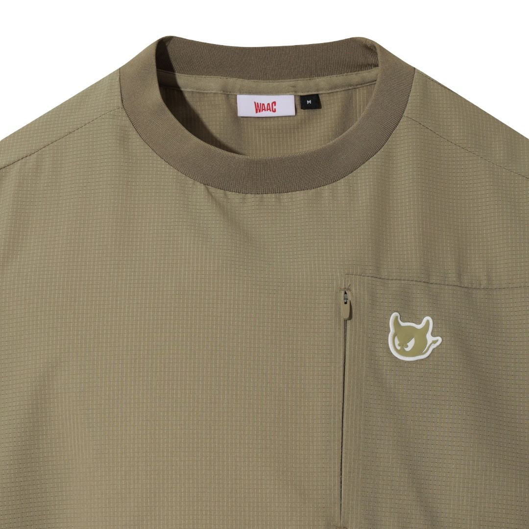 MEN ドットエア デタッチャブルプルオーバー ベージュ