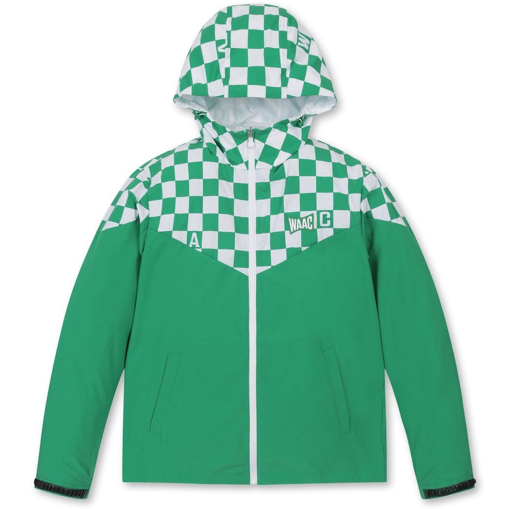 MEN カラーブロックジャンパー グリーン