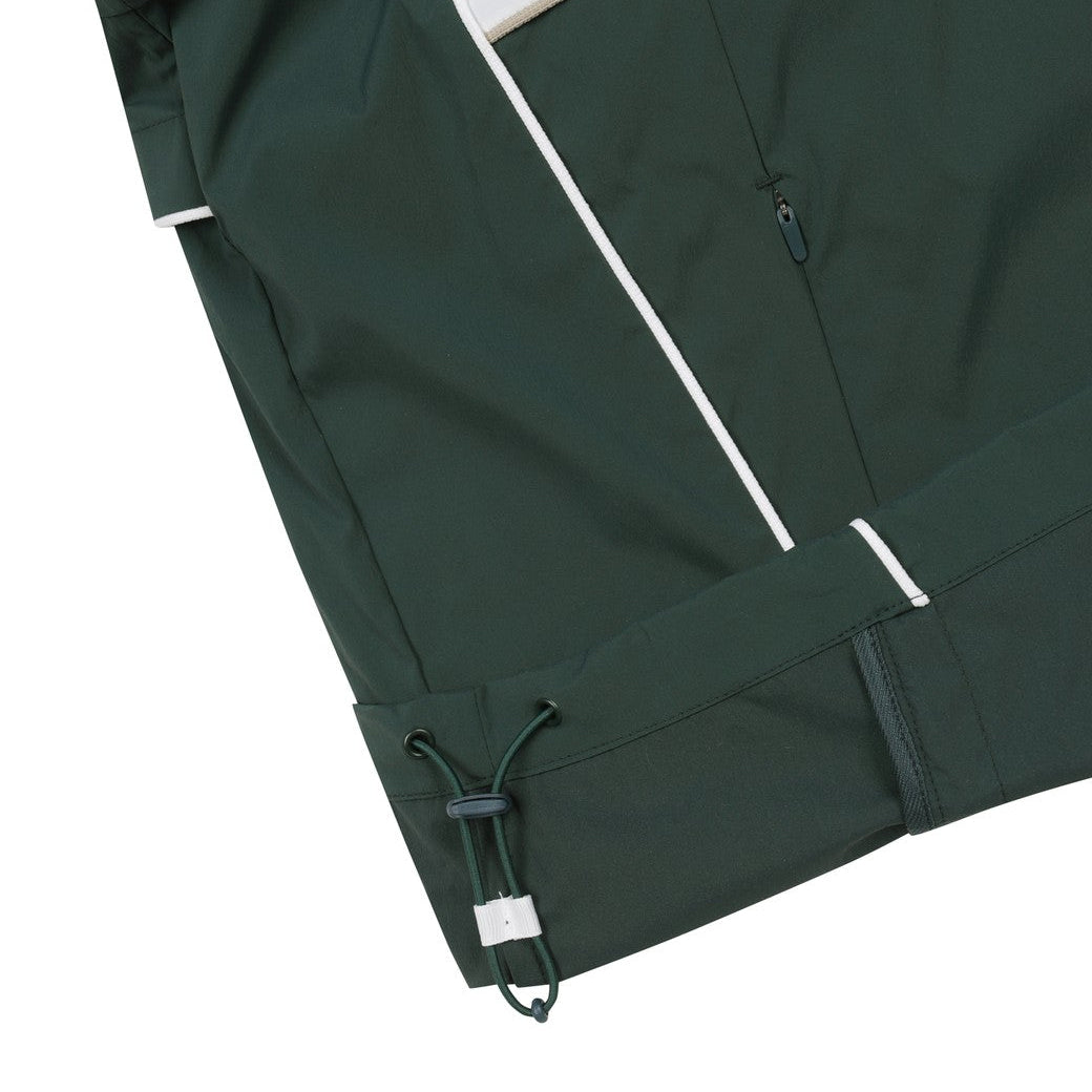 【25SS 新作】MEN デタッチャブルスリーブハーフジップ ダークグリーン