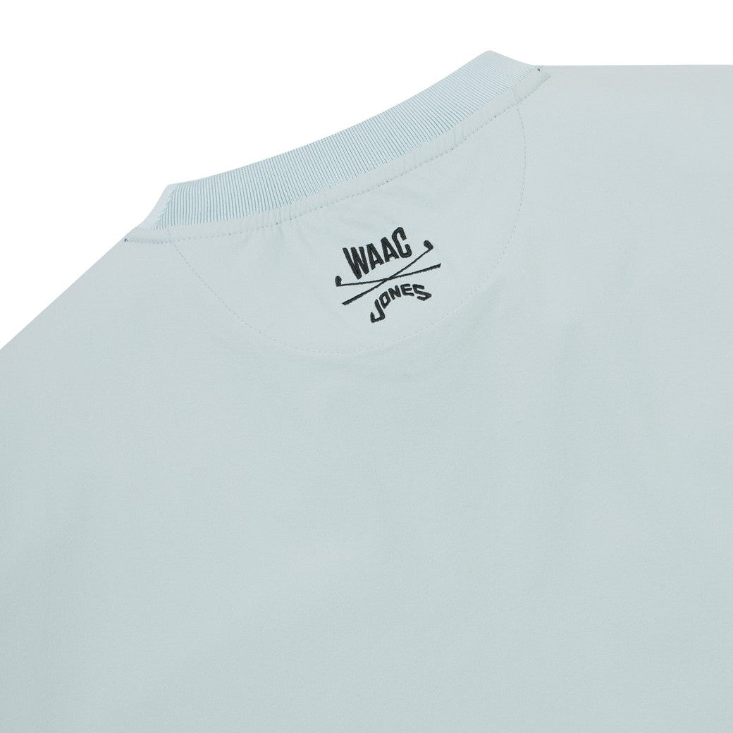 【WAAC X JONES】MEN カーブロゴプルオーバー ミントグリーン