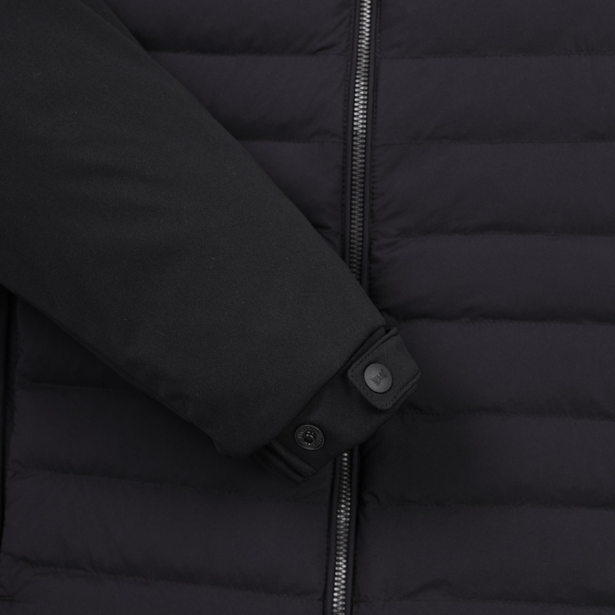 MEN フーディーハイブリッドジャケット ブラック