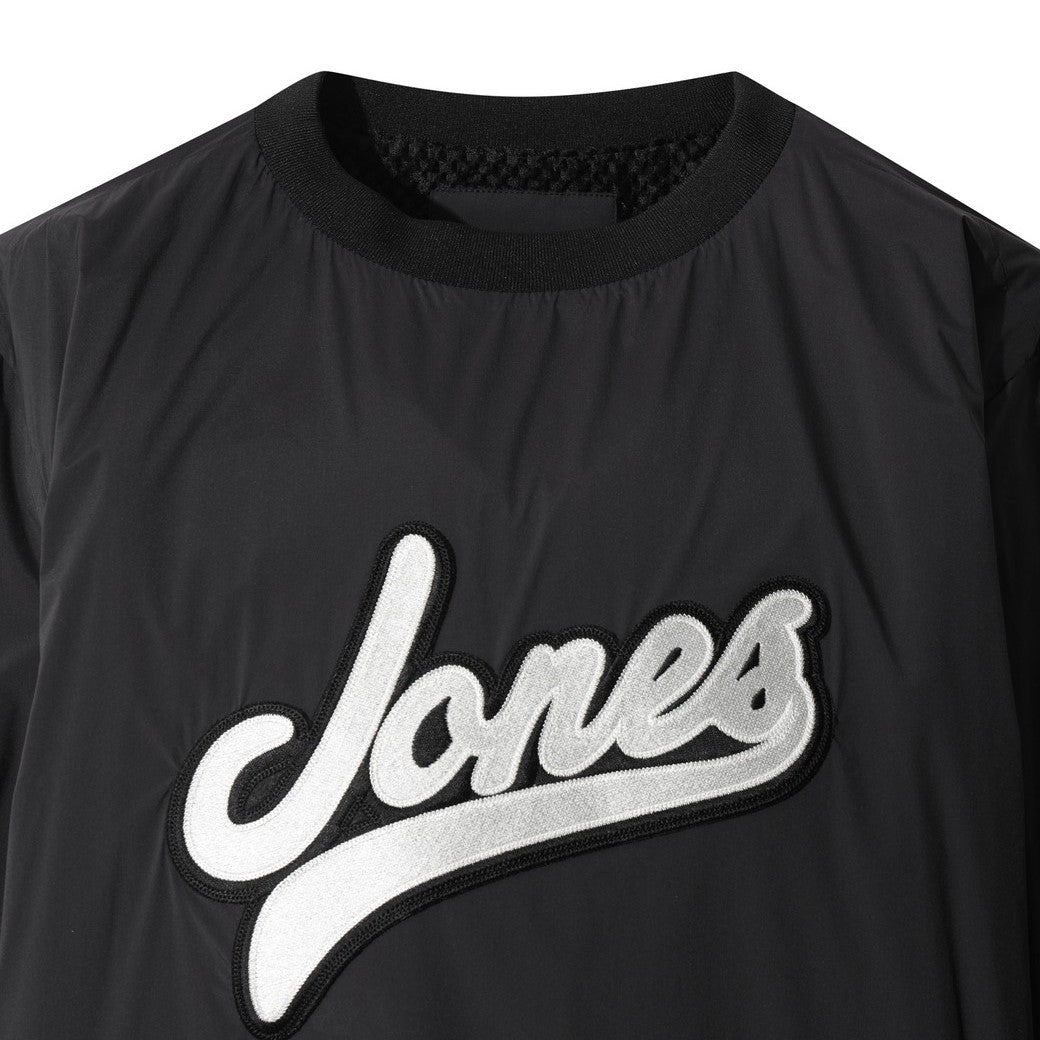 【WAAC X JONES】MEN ロゴウィンドブレーカープルオーバー ブラック