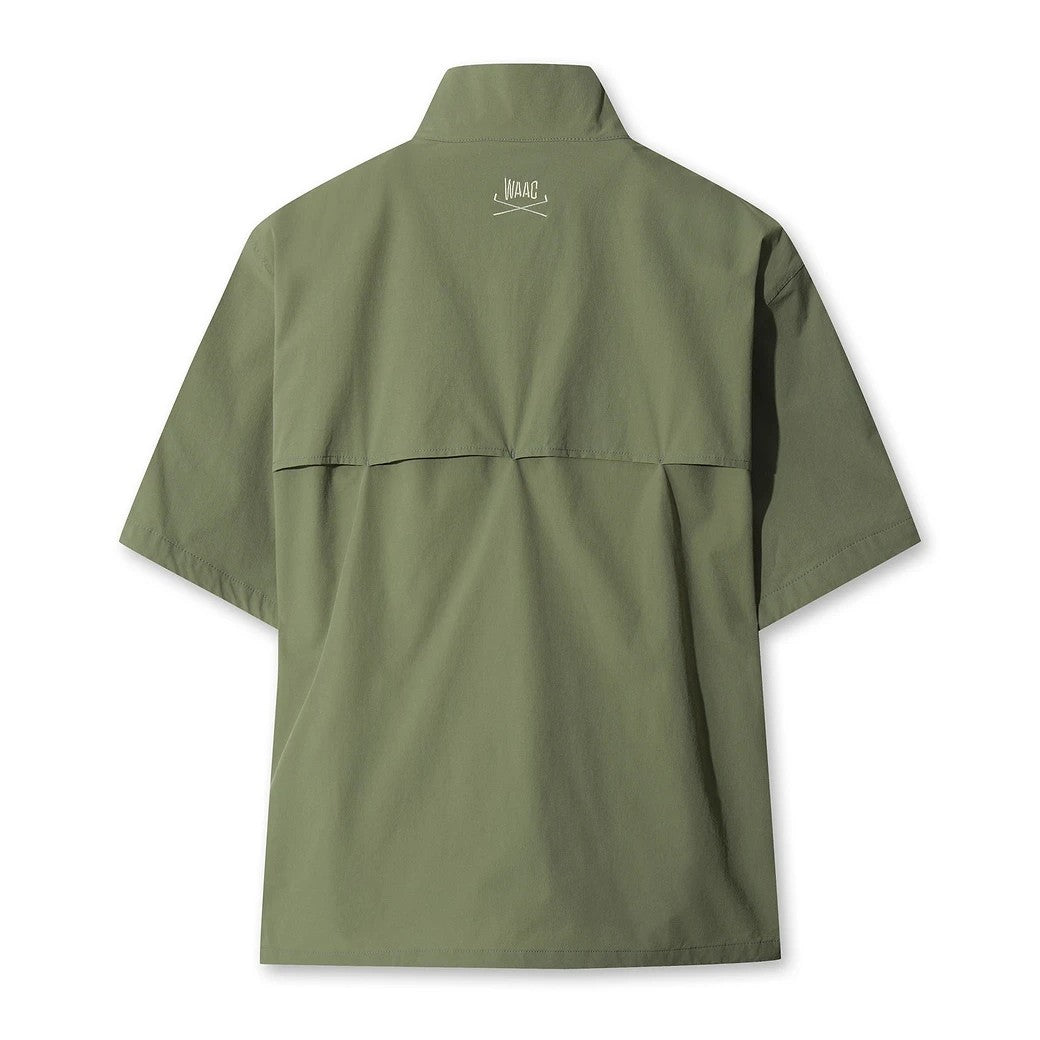 MEN ハーフジップアノラック カーキ