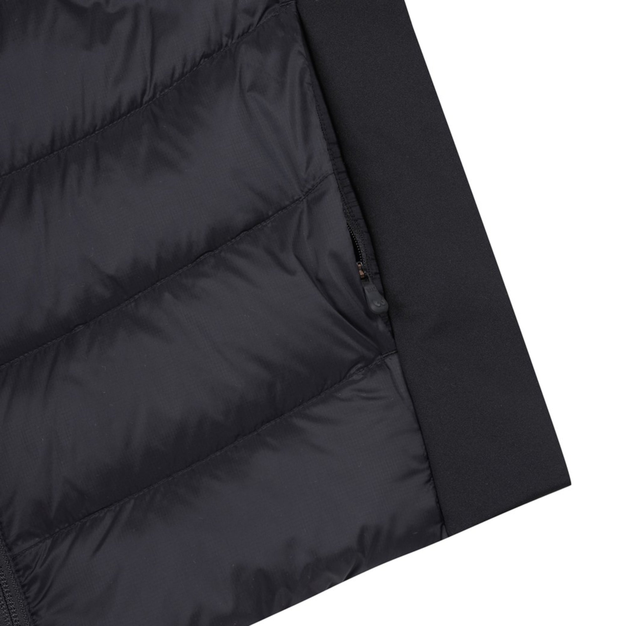 MEN ハイブリッドダウンベスト ブラック