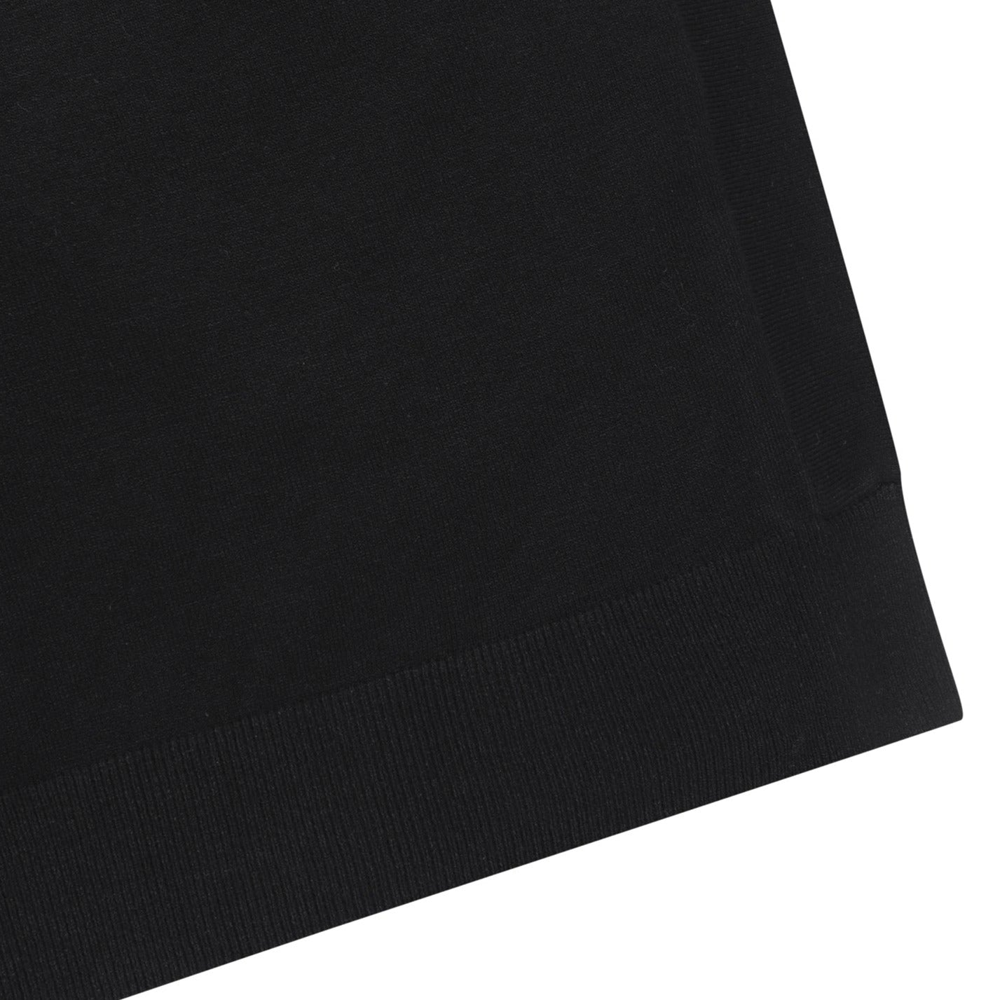 MENS ソリッドラウンドネックベスト ブラック/072334701