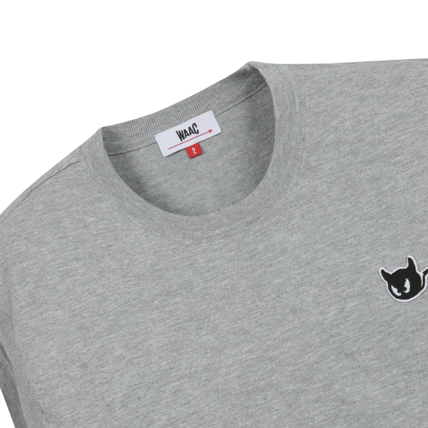 MENS ソリッドラウンドネックベスト グレー/072334701