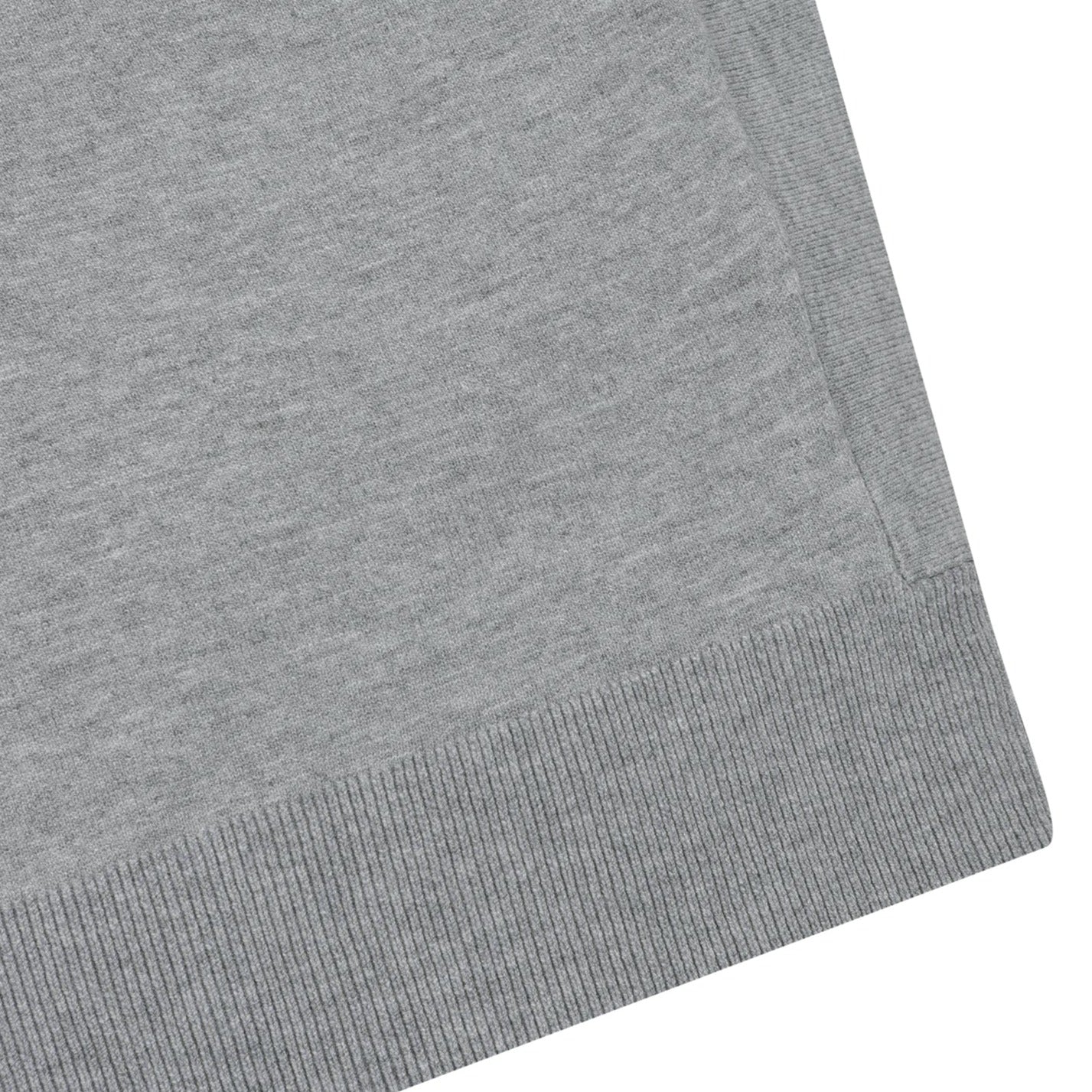 MENS ソリッドラウンドネックベスト グレー/072334701