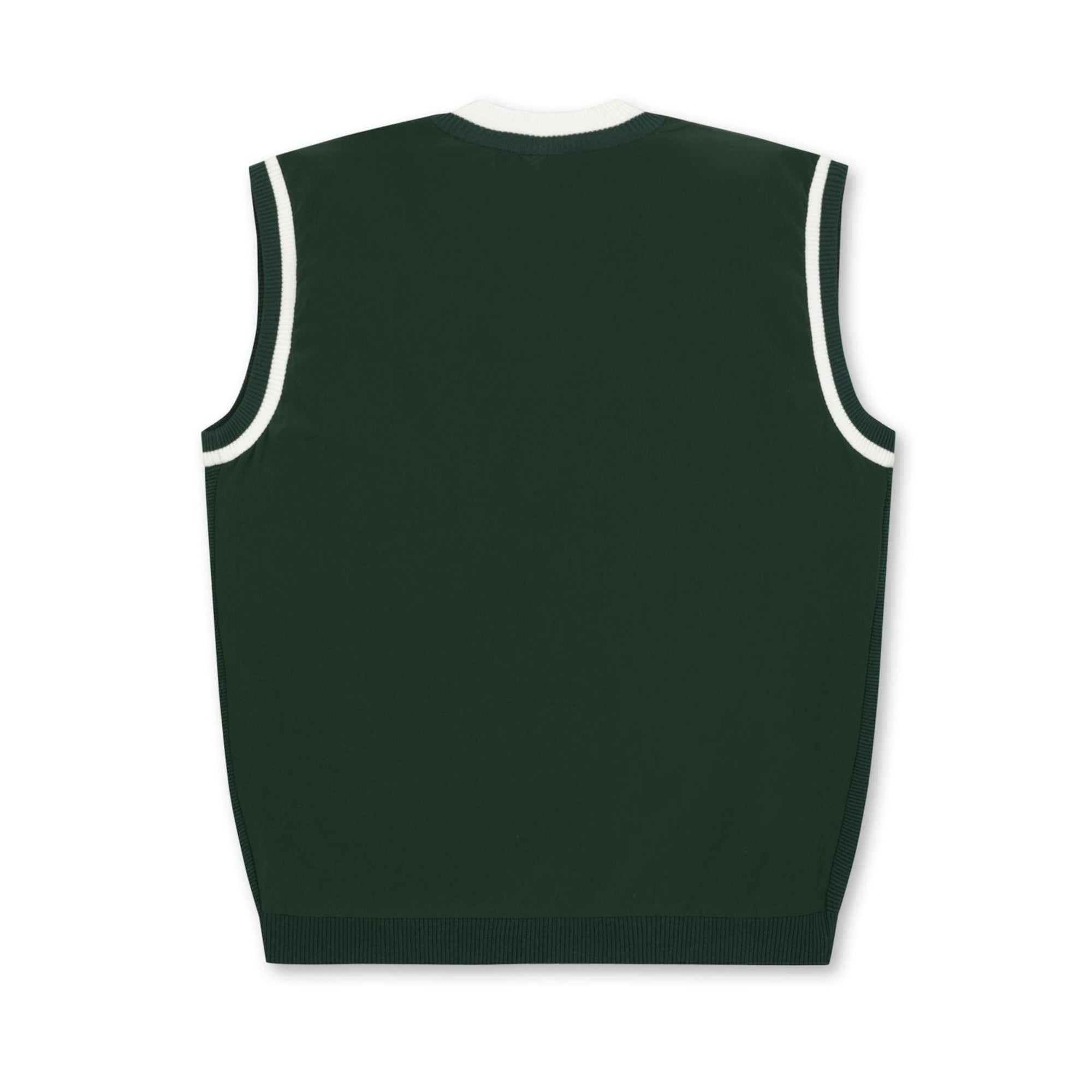 MENS ハイブリッドVネックベスト グリーン/072334700