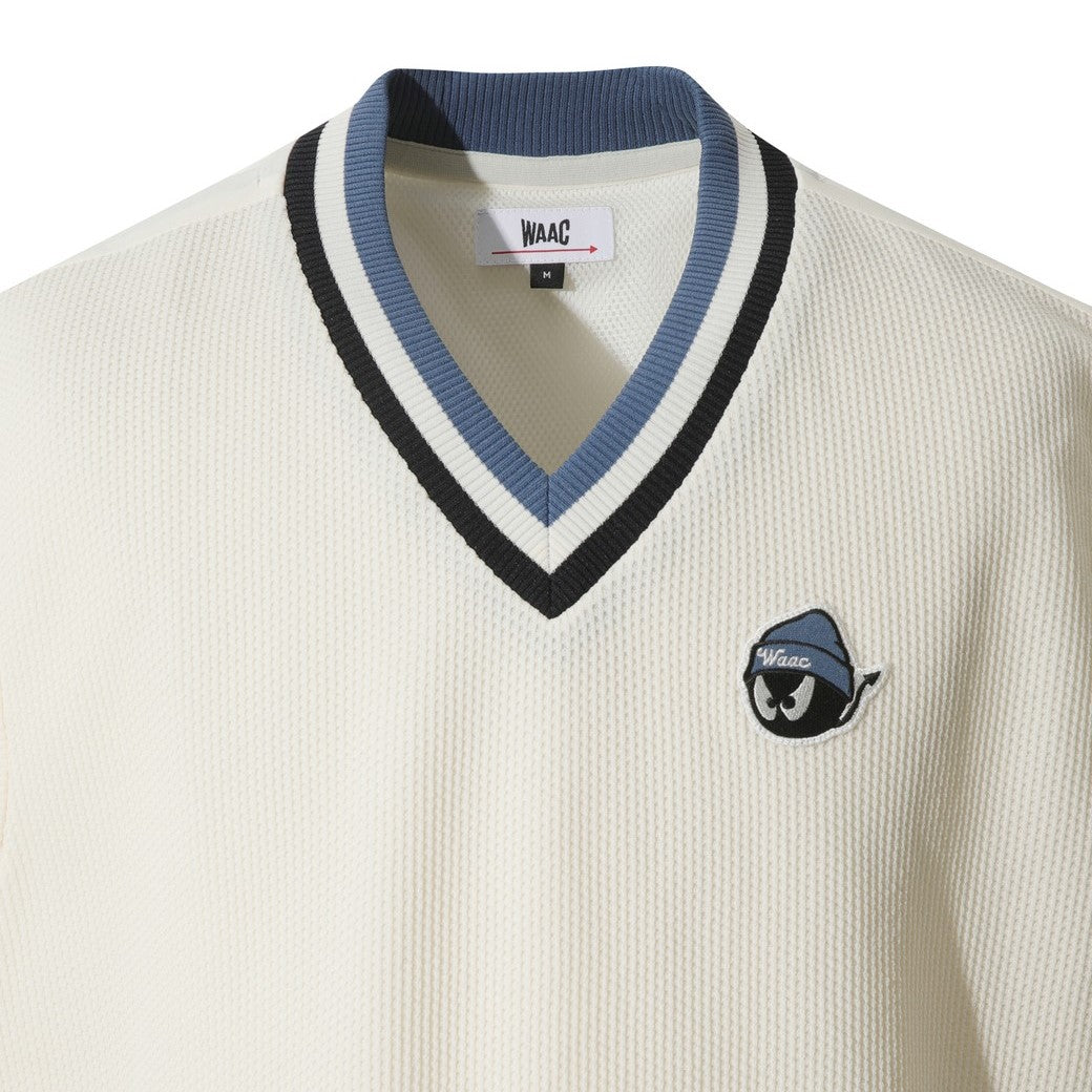 MEN BEANIE WAACKYベスト アイボリー