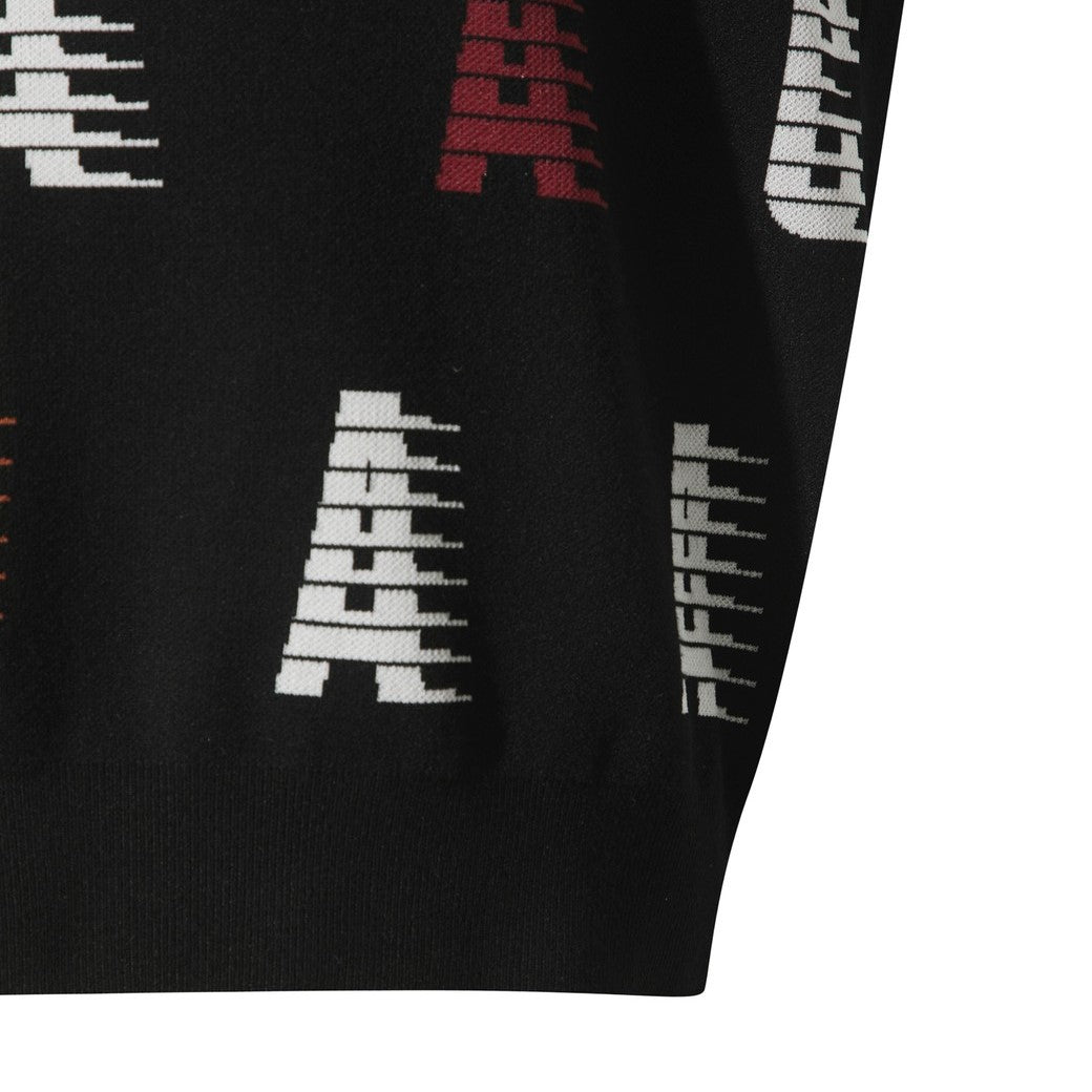 MEN COLORED WAAC ニットベスト ブラック