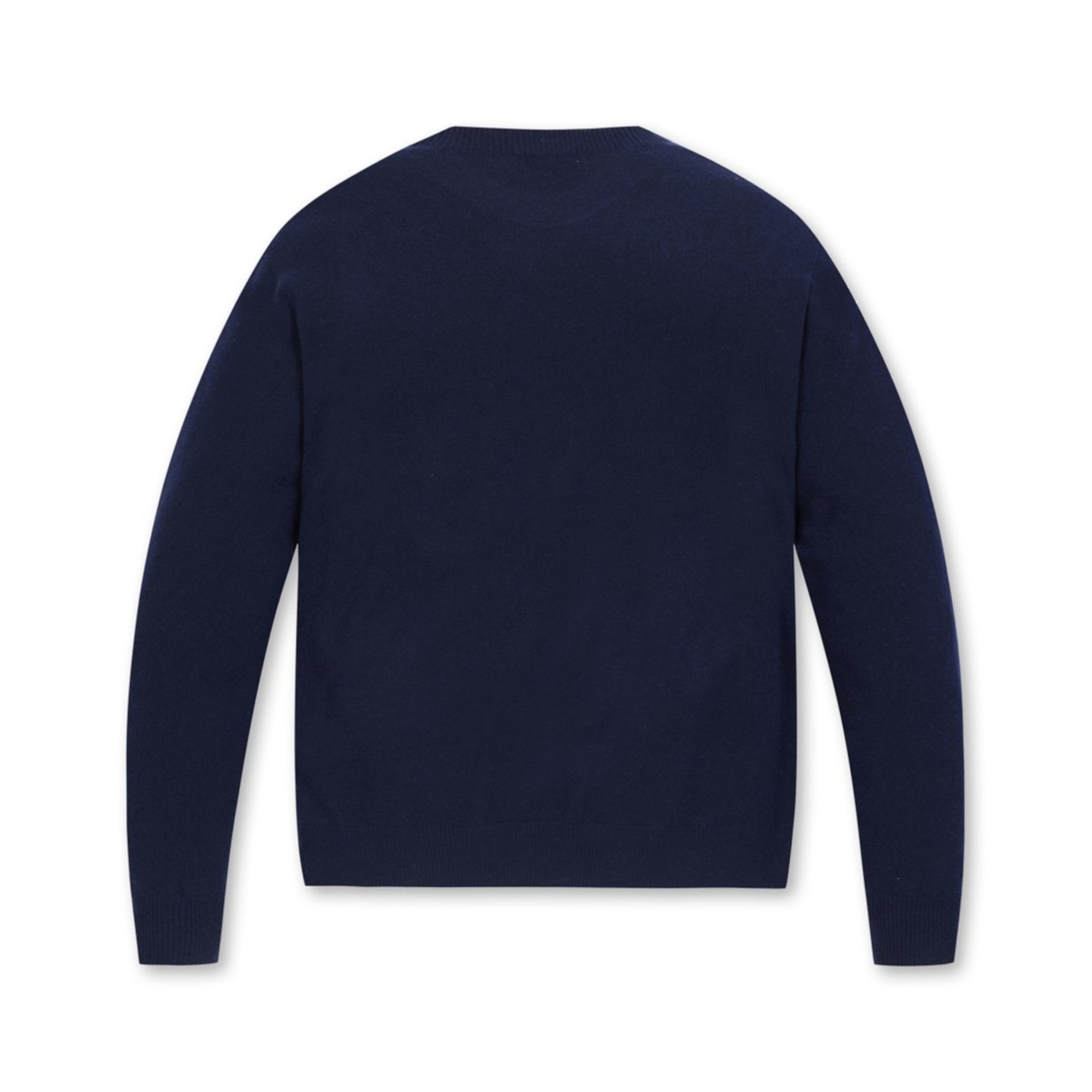 MENS カシミヤクルーネックセーター ネイビー/072342740