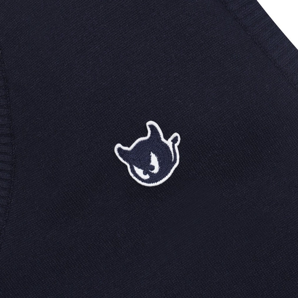 MENS ニットベスト ネイビー/072342700