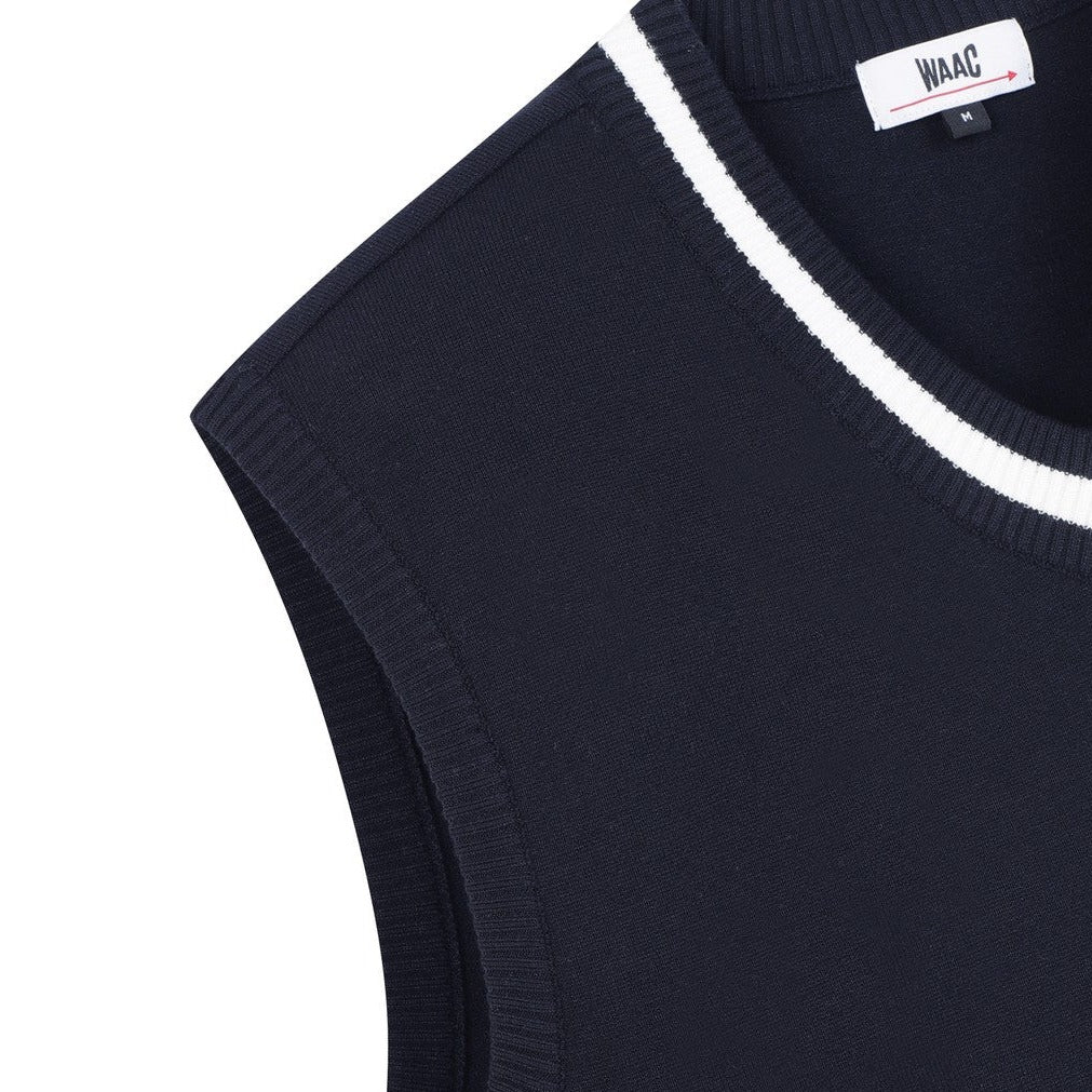 MENS ニットベスト ネイビー/072342700