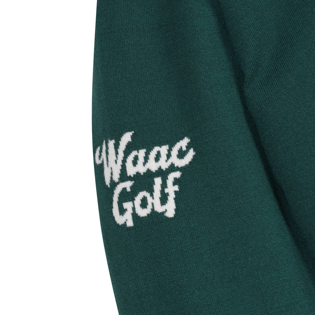 【25SS 新作|WEB限定】MEN DRAWING WAACKYクルーネックニット ダークグリーン